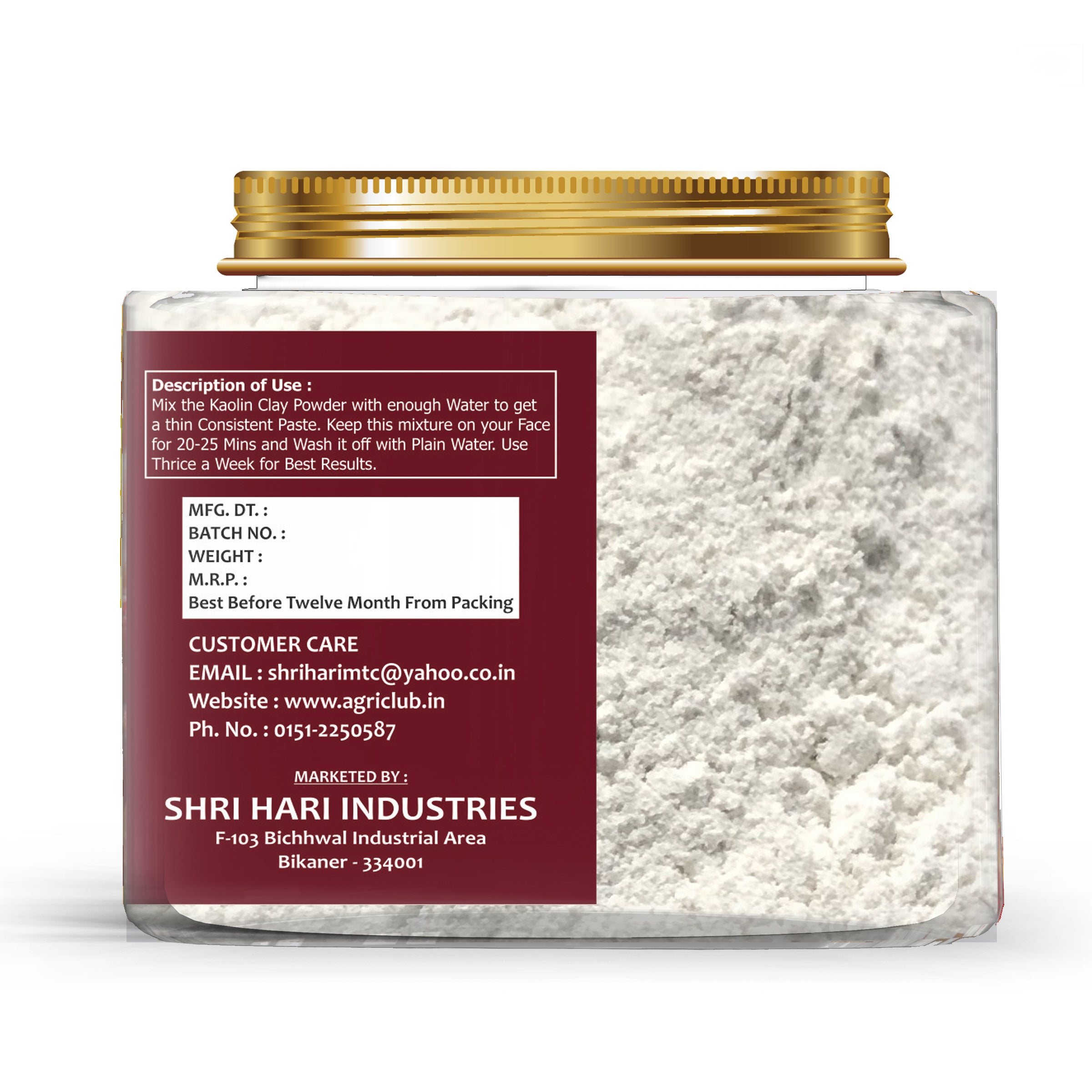 Kaolin Clay Powder Premium Quality 250gm