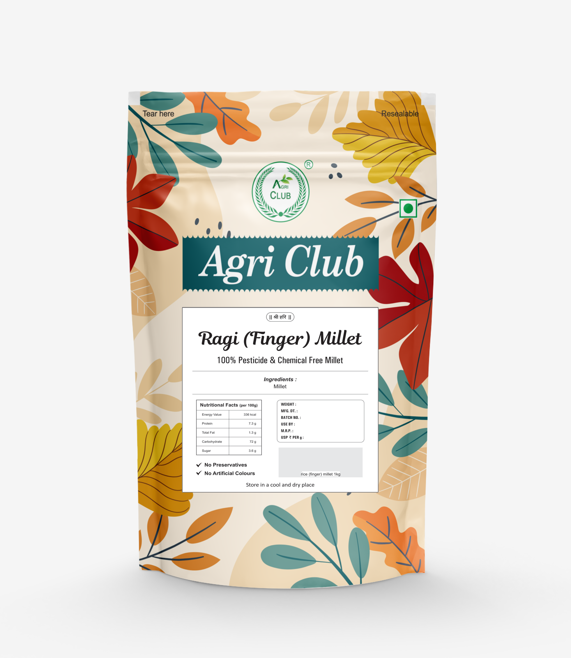 Ragi Finger Millets Premium Quality 900gm