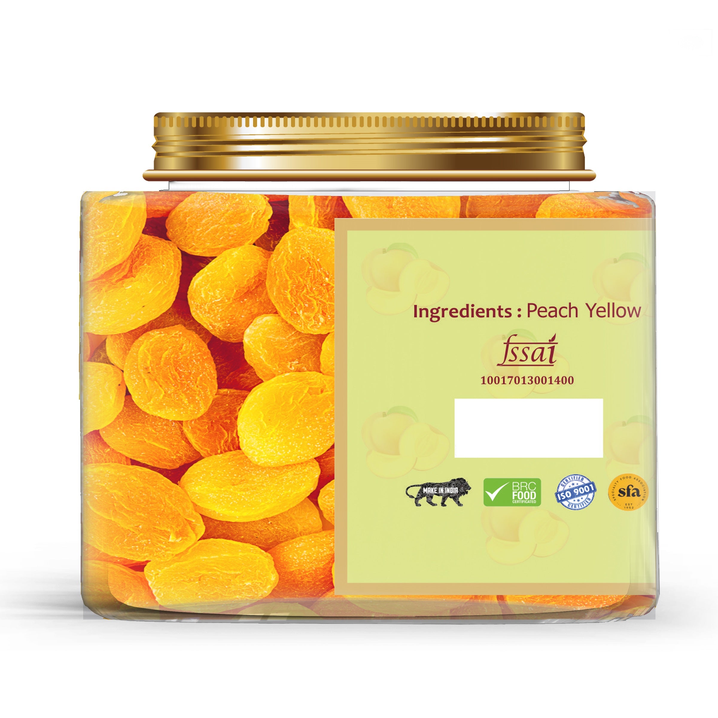 Dried Peach Yellow Premium Quality 250gm