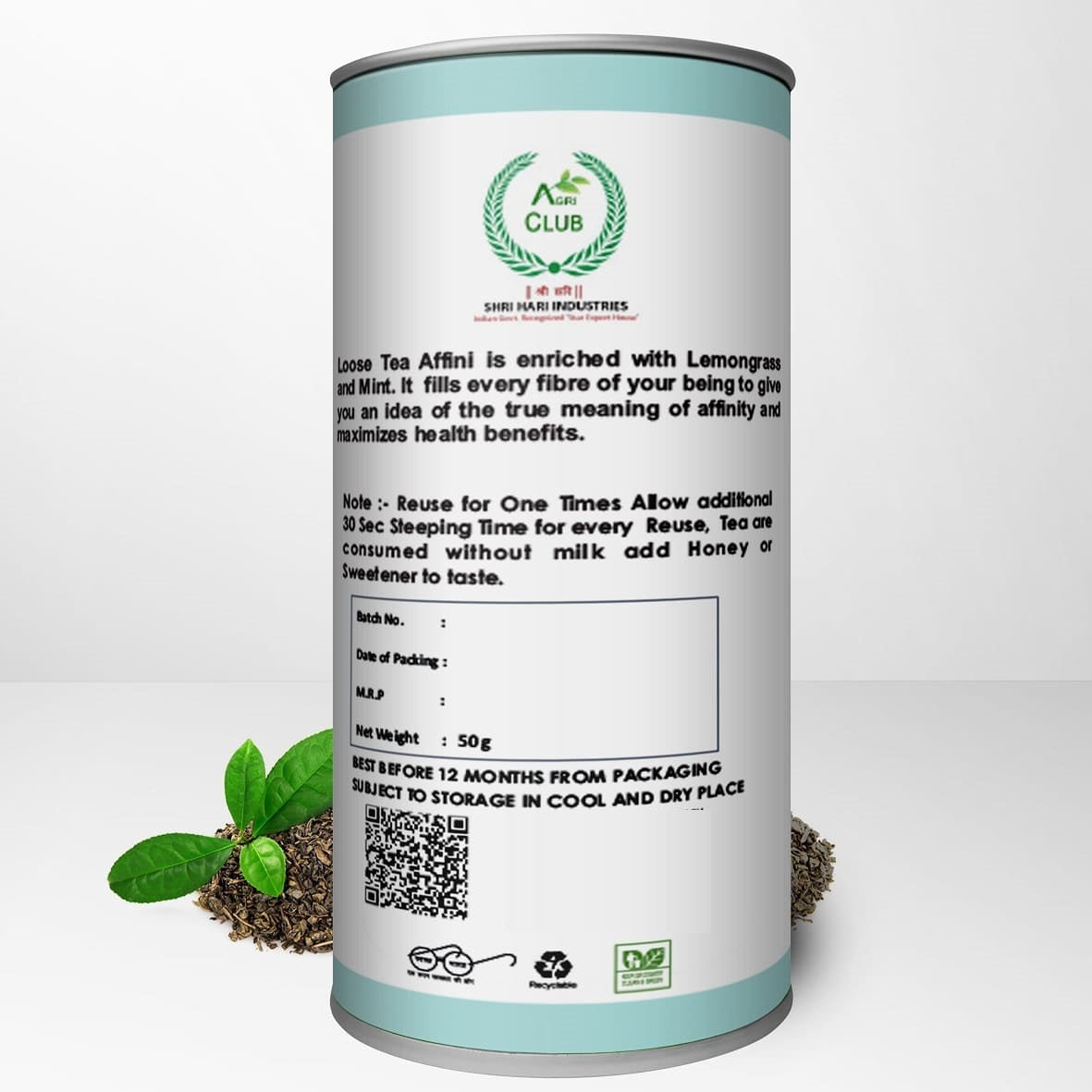 Affini Green Tea Premium Quality 50 GM