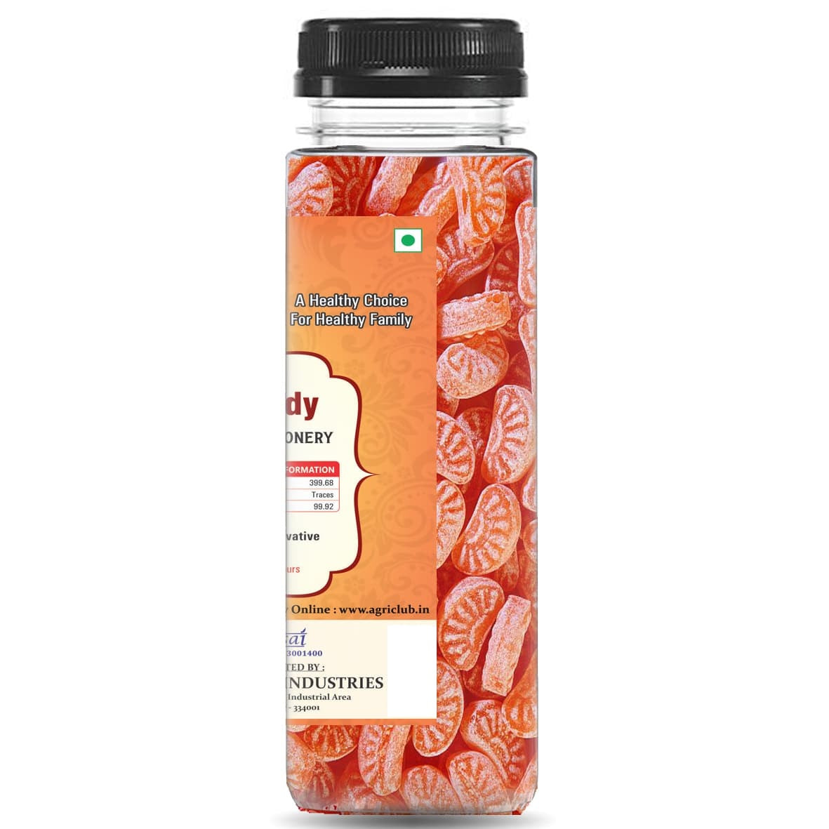 Orange Candy (Orange Flavored) 120 Gm (Pack Of 2)