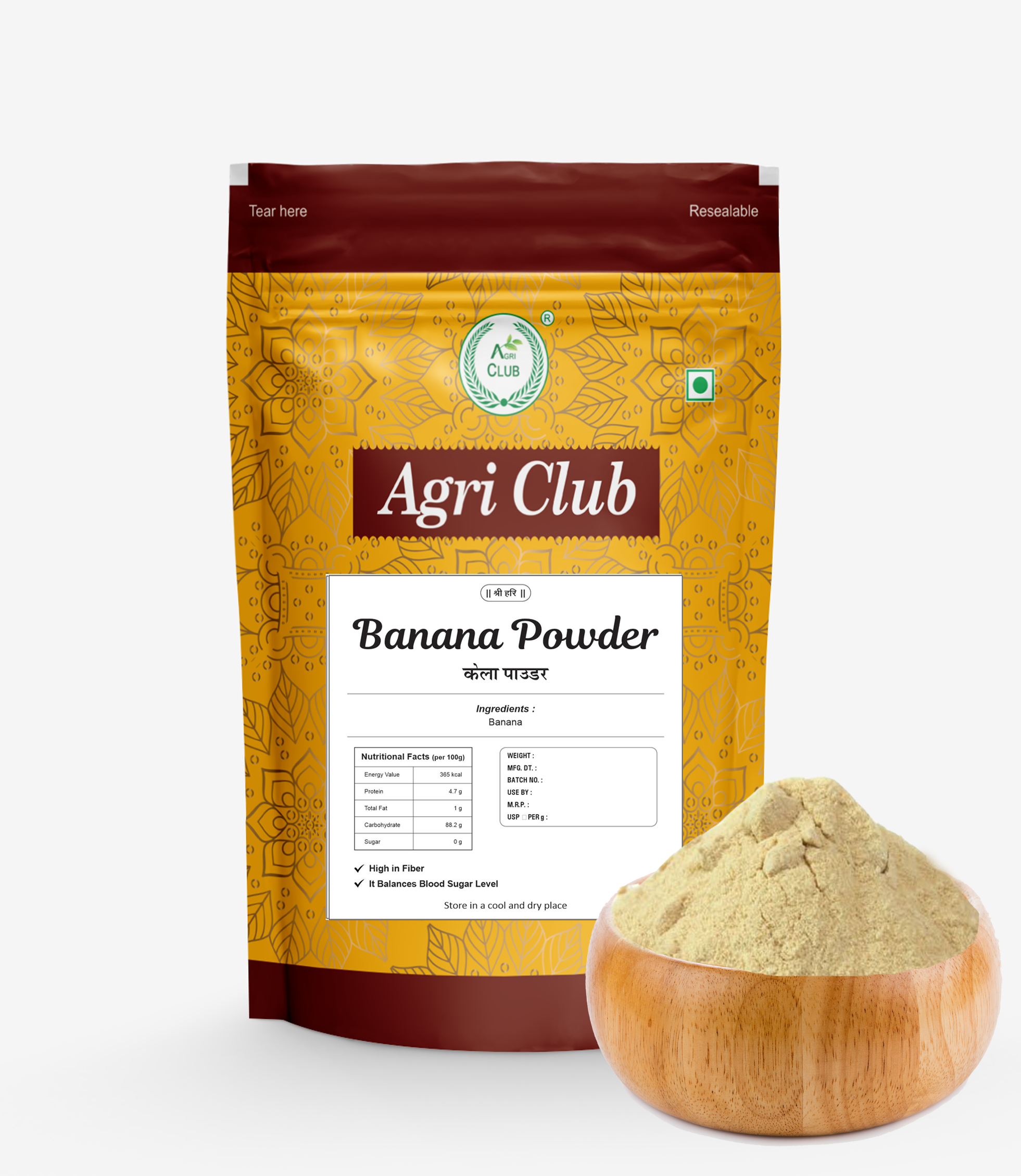Banana Powder 100% Premium Quality