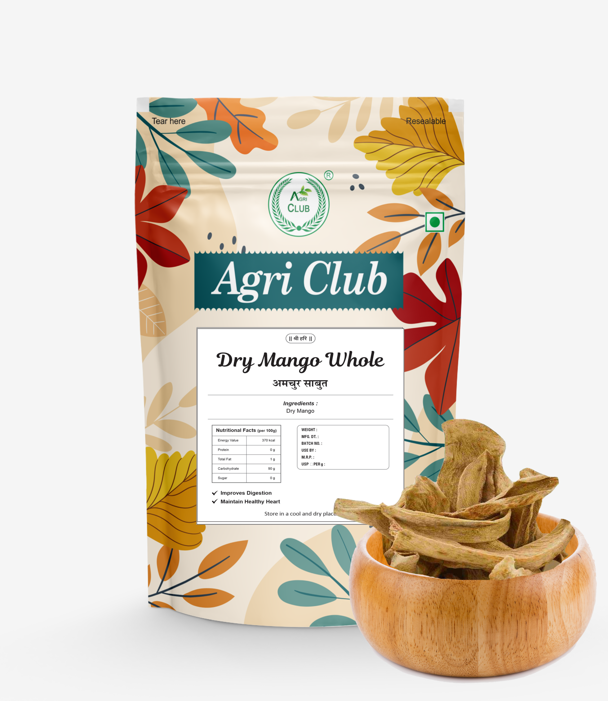 Dry Mango (Sabut Amchur) 100% Premium Quality