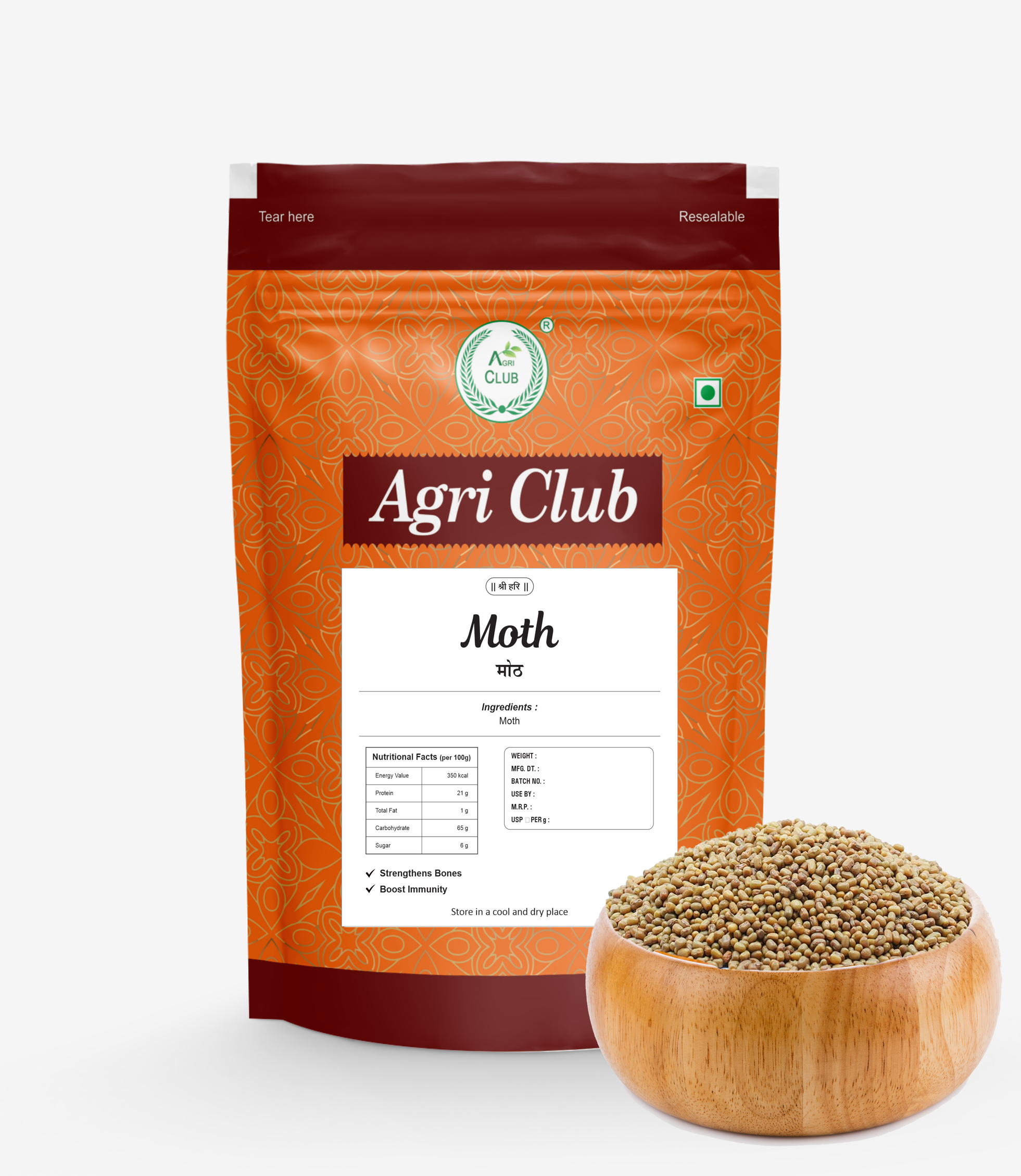 Moth Whole 100%Premium Quality