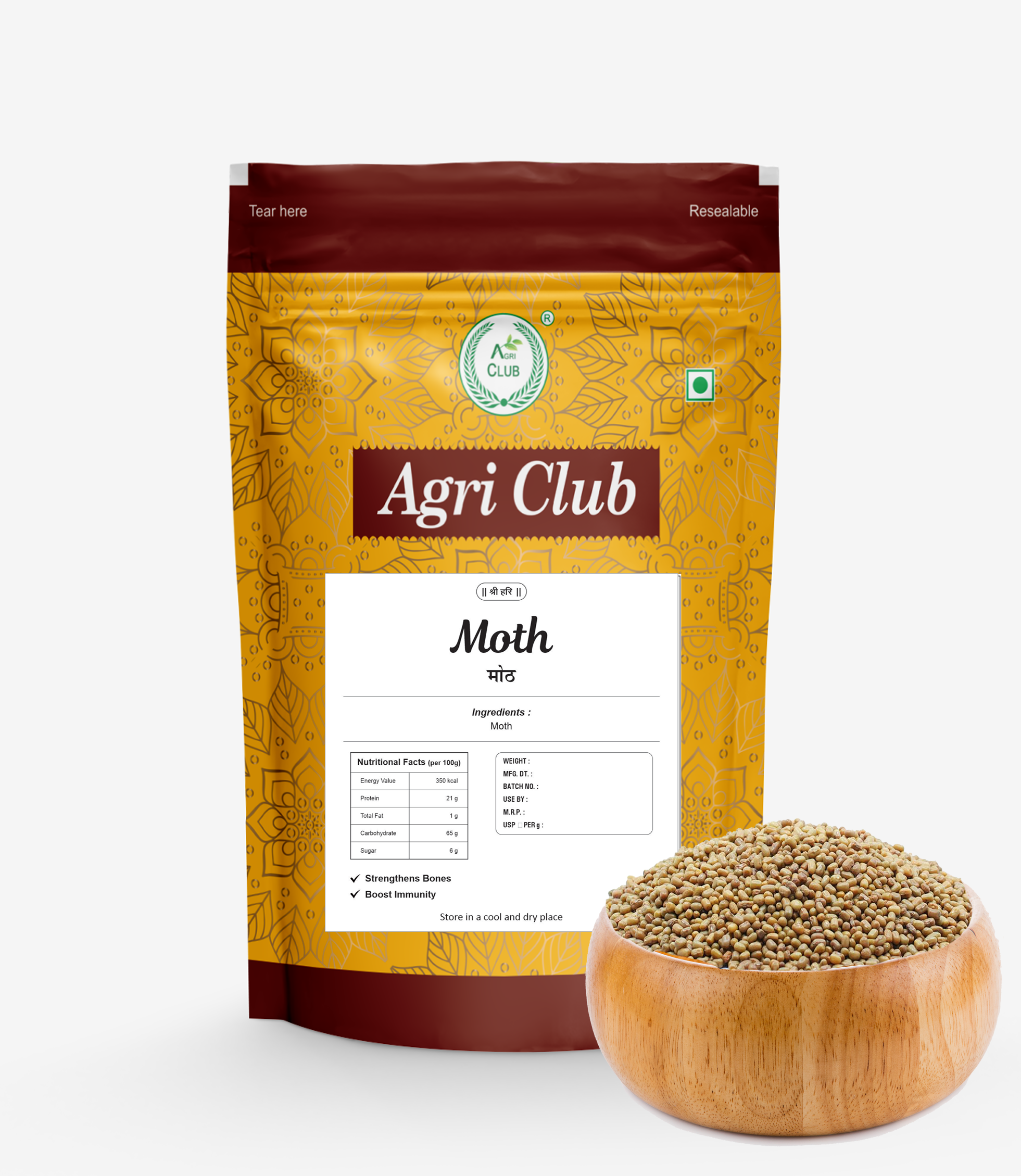 Moth Whole 100%Premium Quality