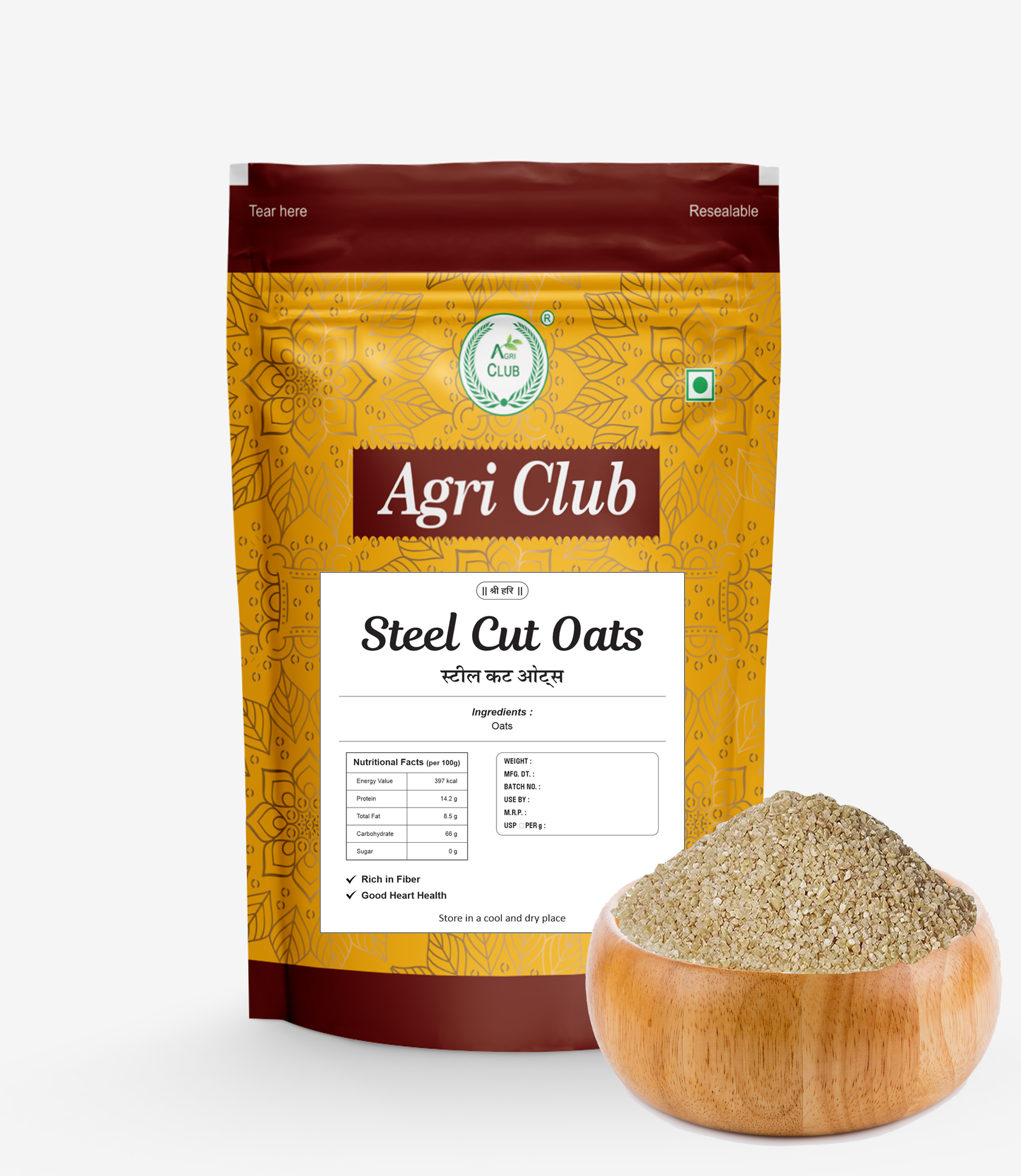 Steel Cut Oats 100% Premium Quality