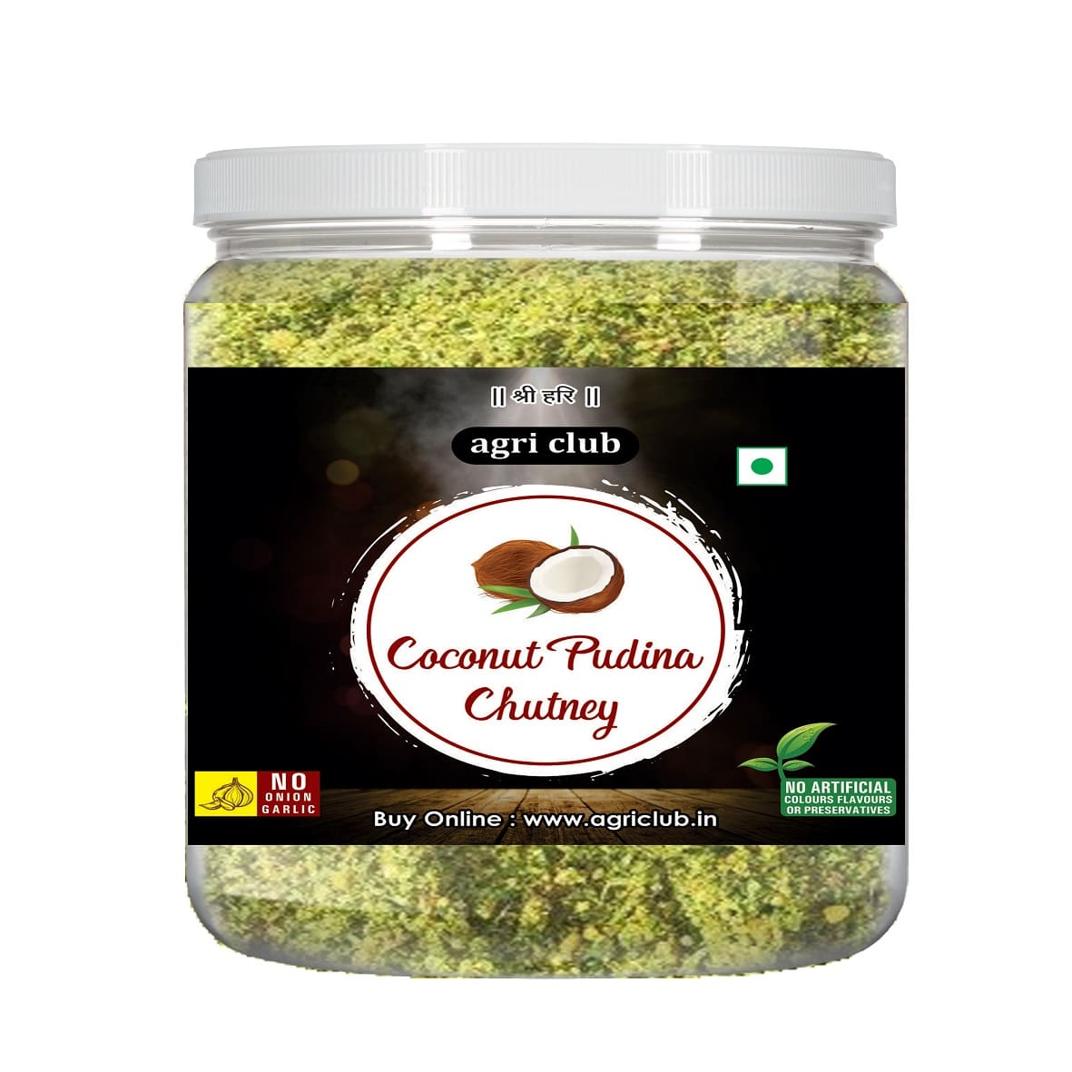 Coconut Pudina Chutney 100% Natural 200 Gm