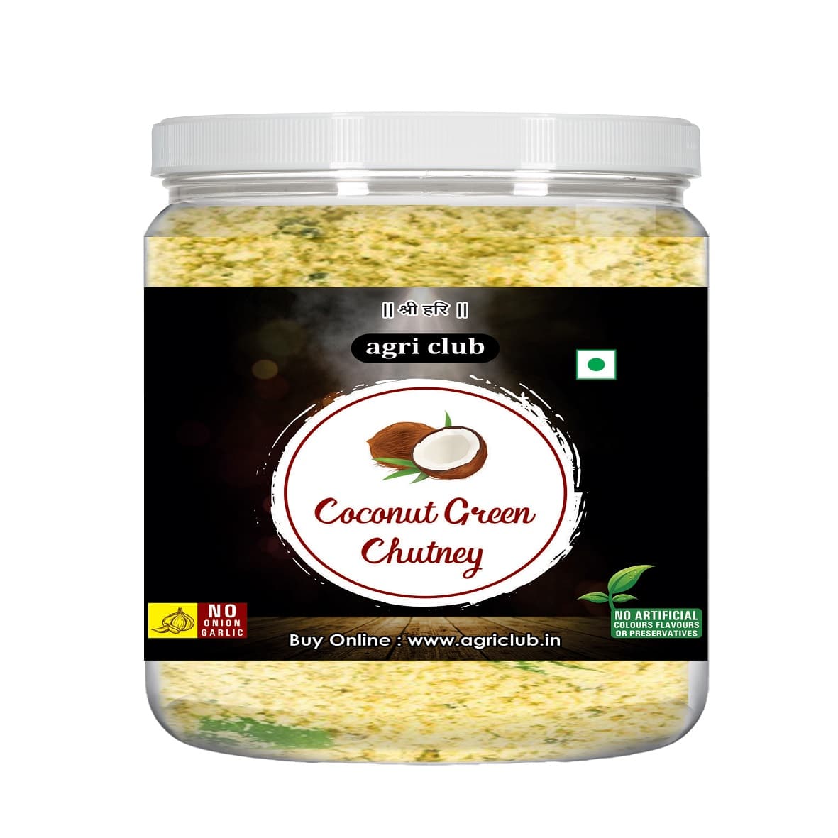Coconut Green Chutney 100% Natural 200 Gm
