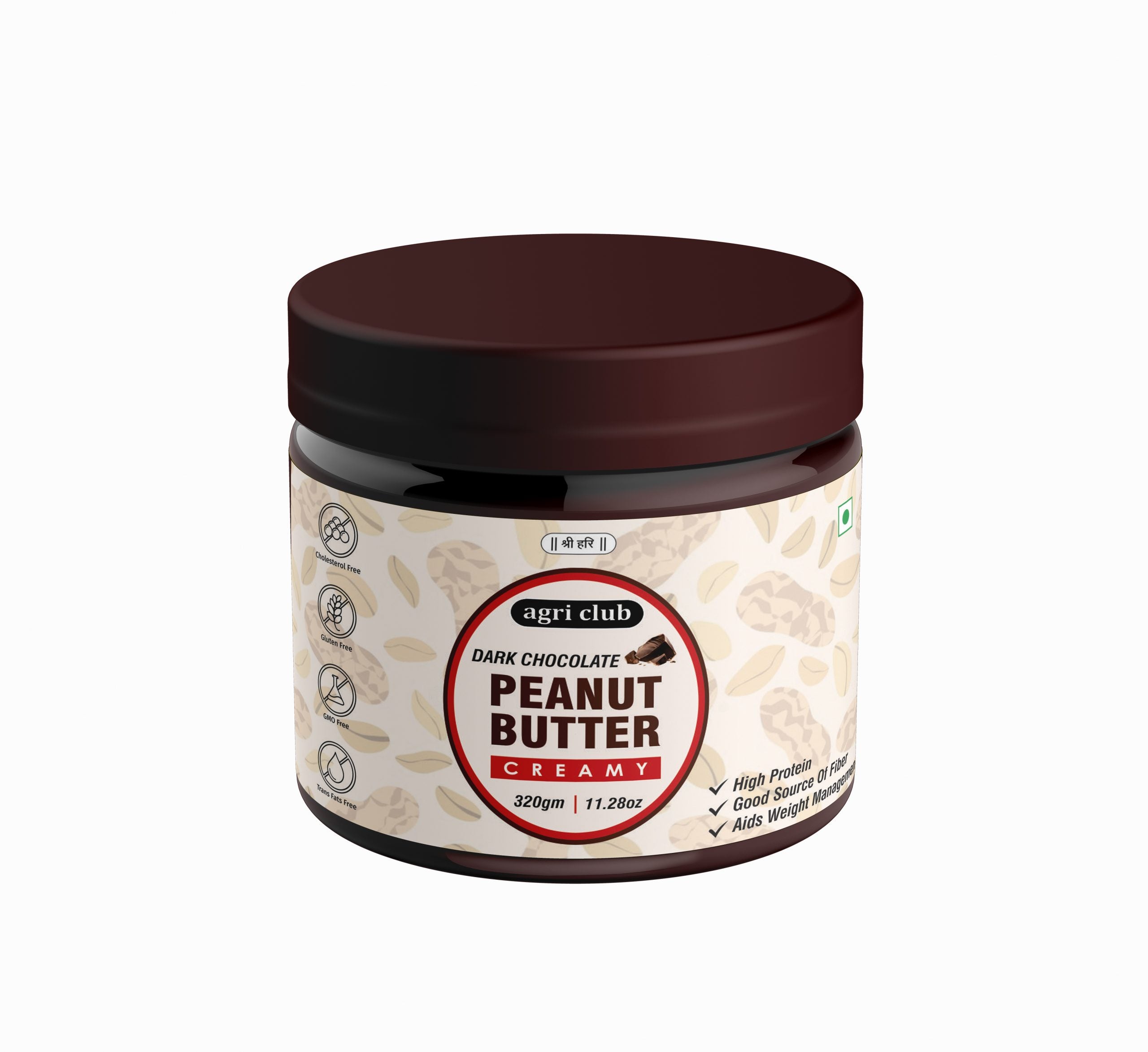 Dark Chocolate Peanut Butter Creamy Premium Quality 320 GM