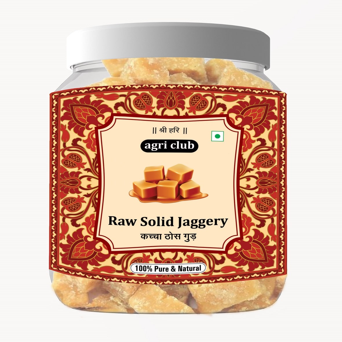 Raw Solid Jaggery 100% Natural 500 Gm
