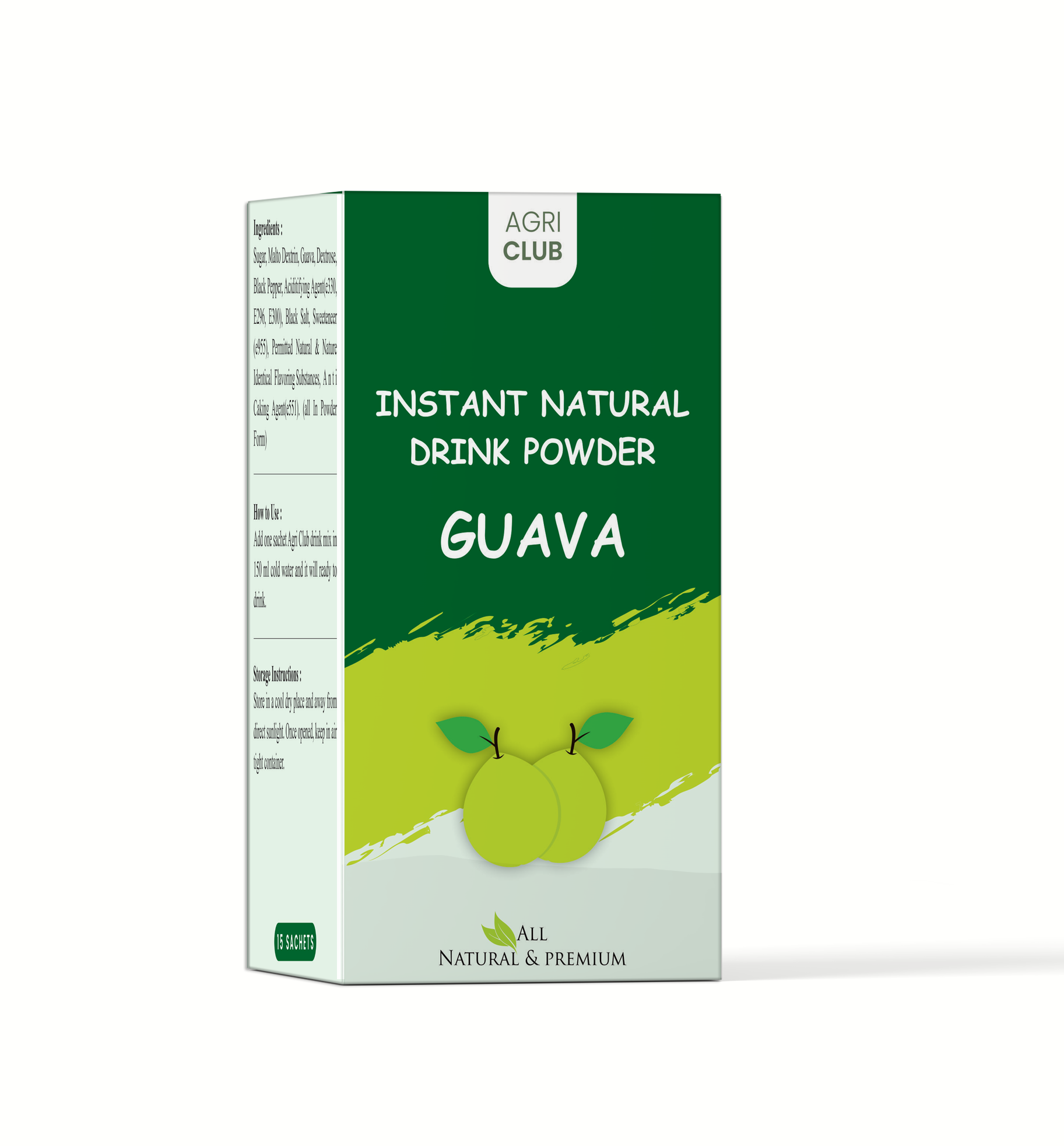 Instant Guava Drink Powder Premium Quality 15 Sachets