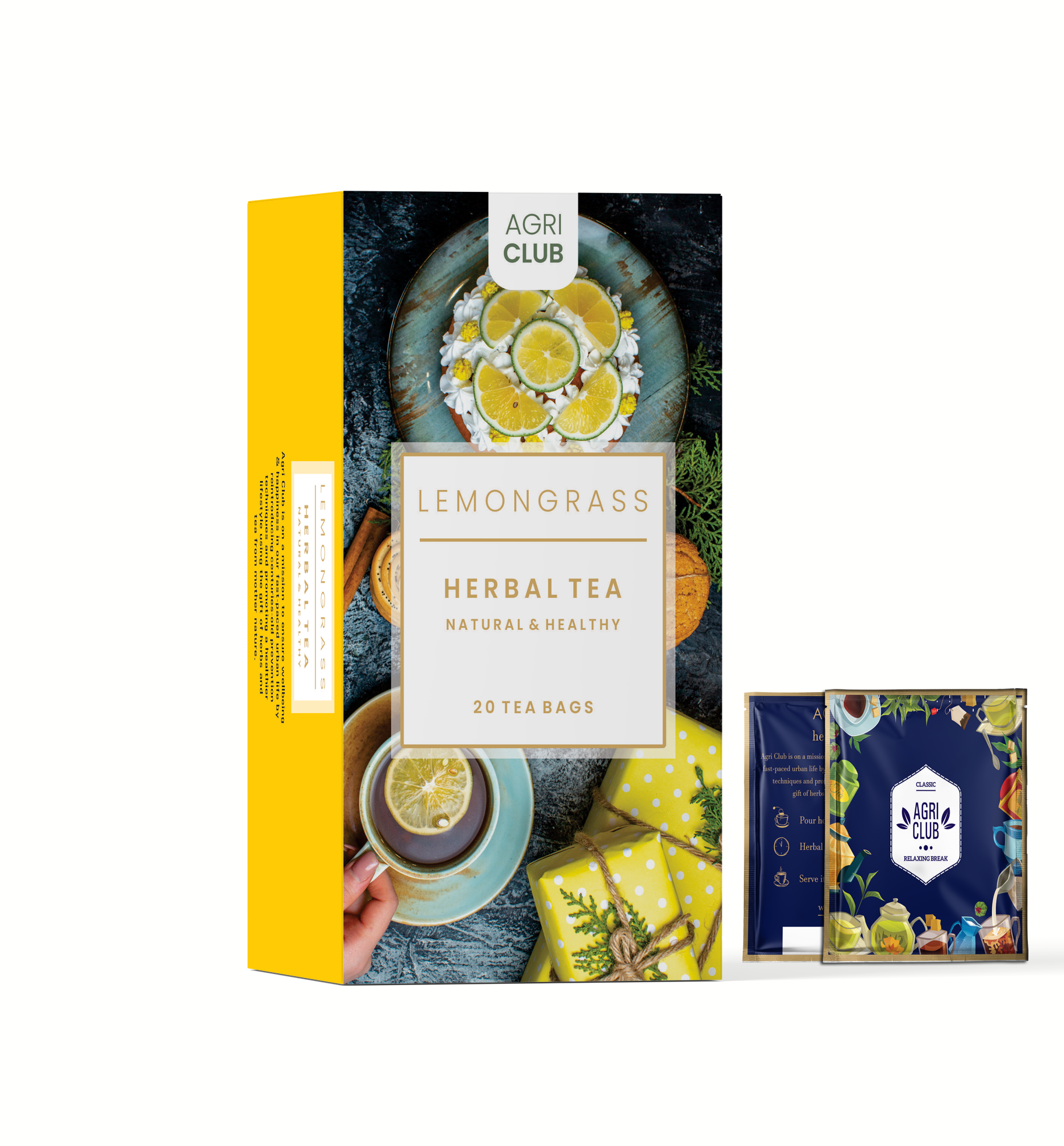 Lemongrass Tea Herbal Infusion Tea Premium Quality 20 Sachets