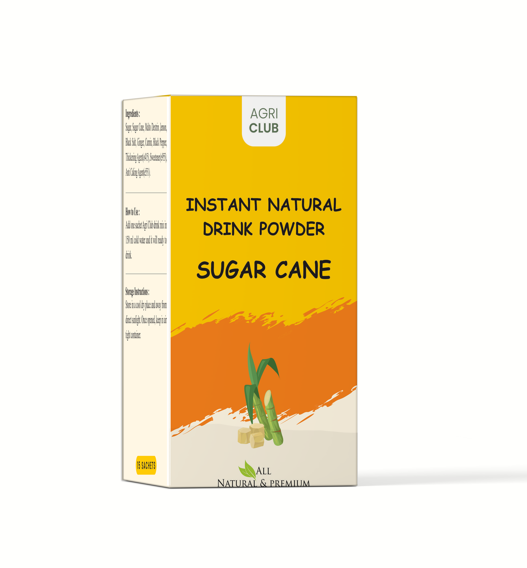 Instant Sugar Cane Drink Powder Premium Quality 15 Sachets