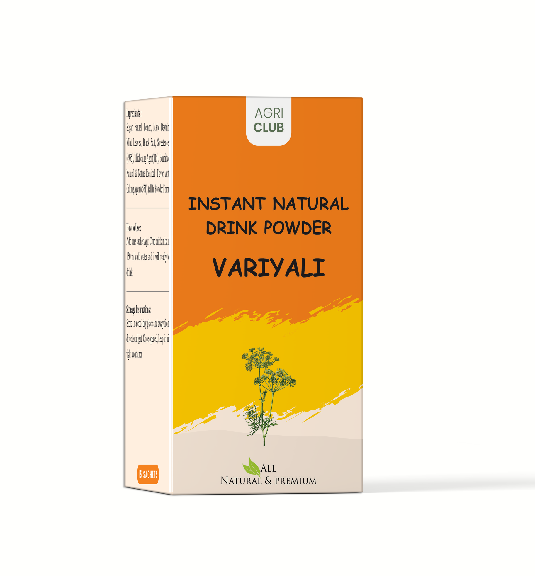 Instant Variyali Drink Powder Premium Quality 15 Sachets