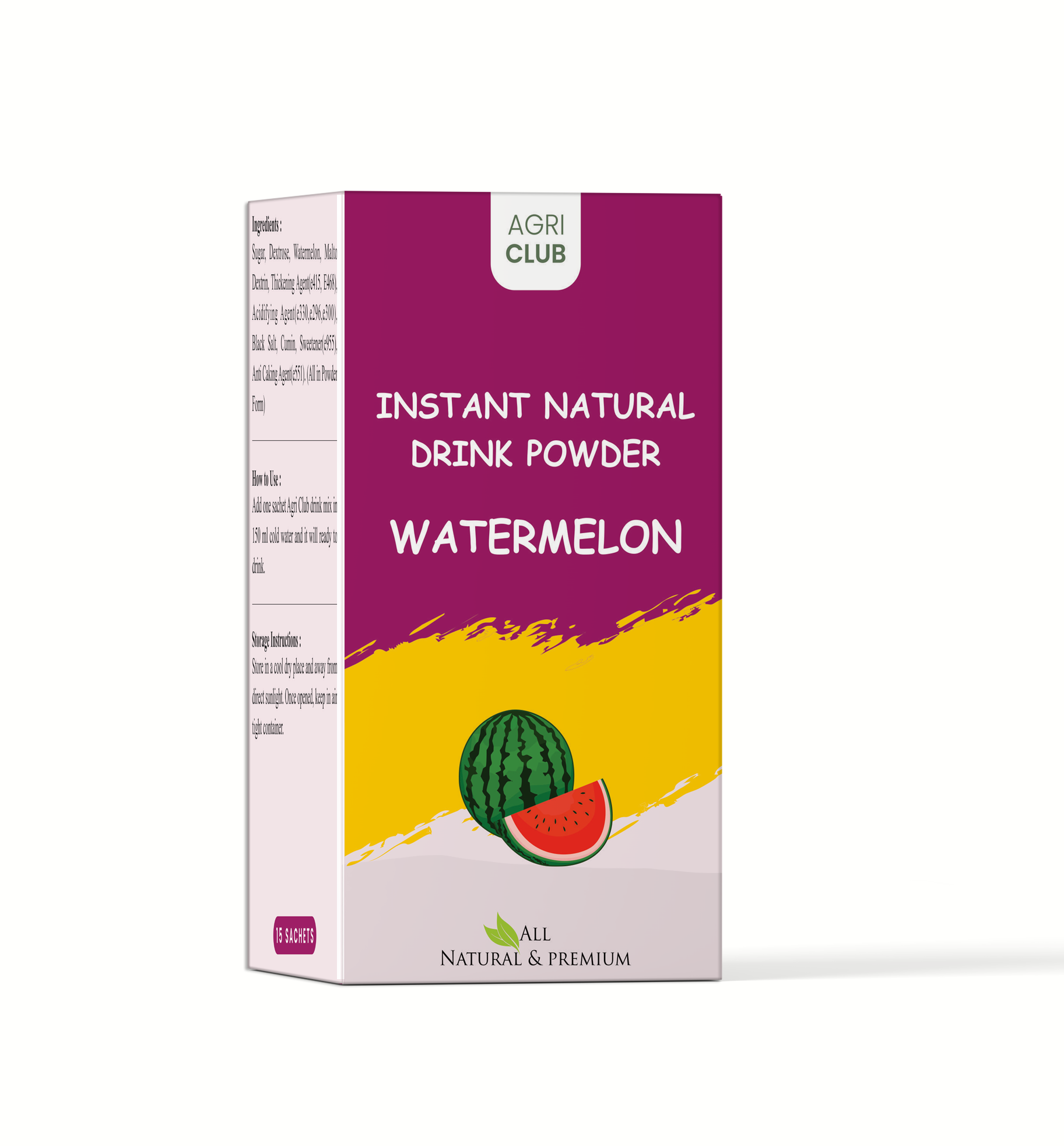 Instant Watermelon Drink Powder Premium Quality 15 Sachets