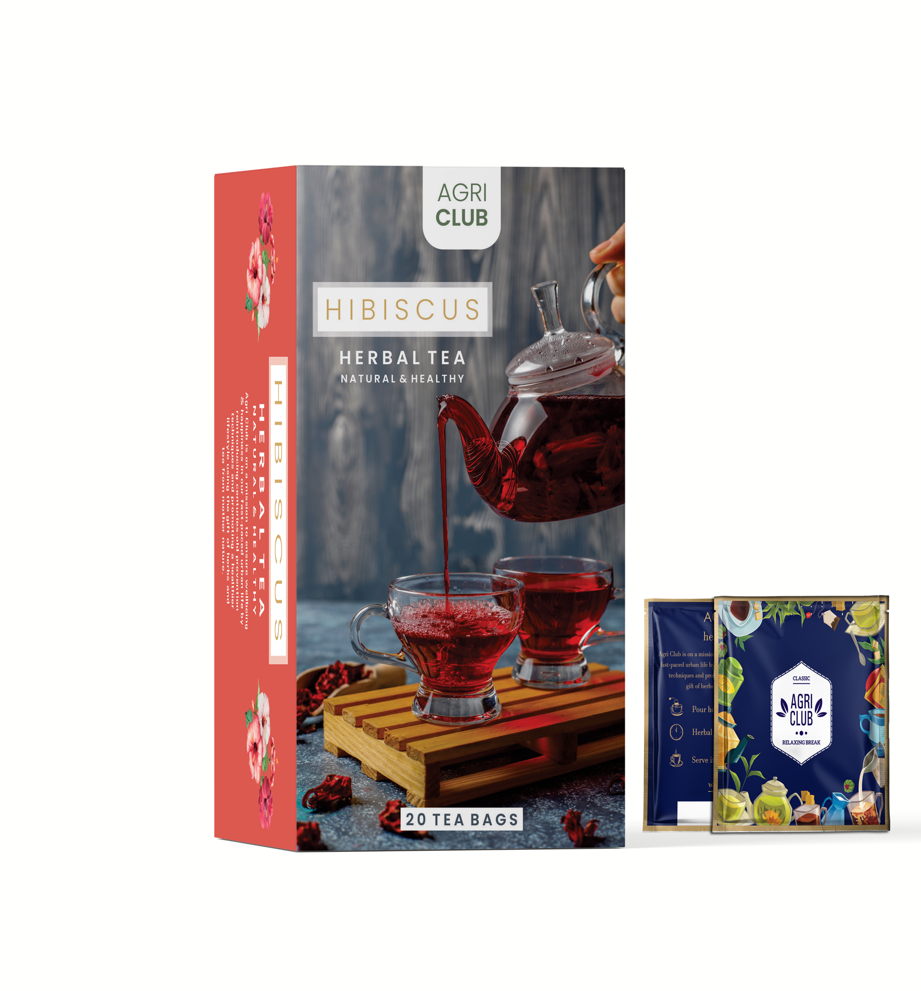 Hibiscus Tea Herbal Infusion Tea Premium Quality 20 Sachets