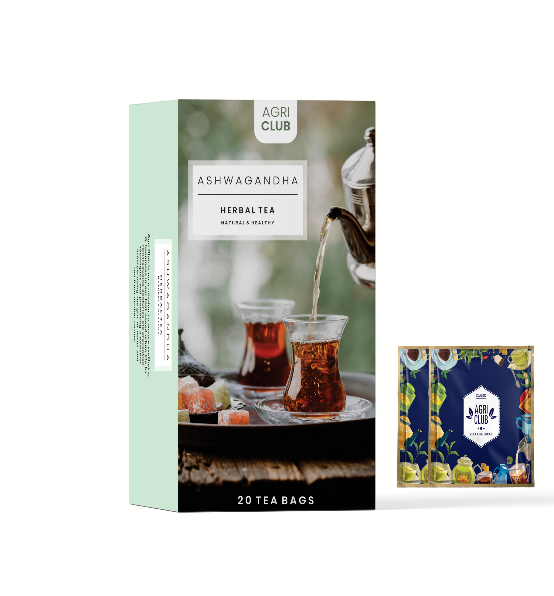 Ashwagandha Herbal Infusion Tea Premium Quality 20 Sachets
