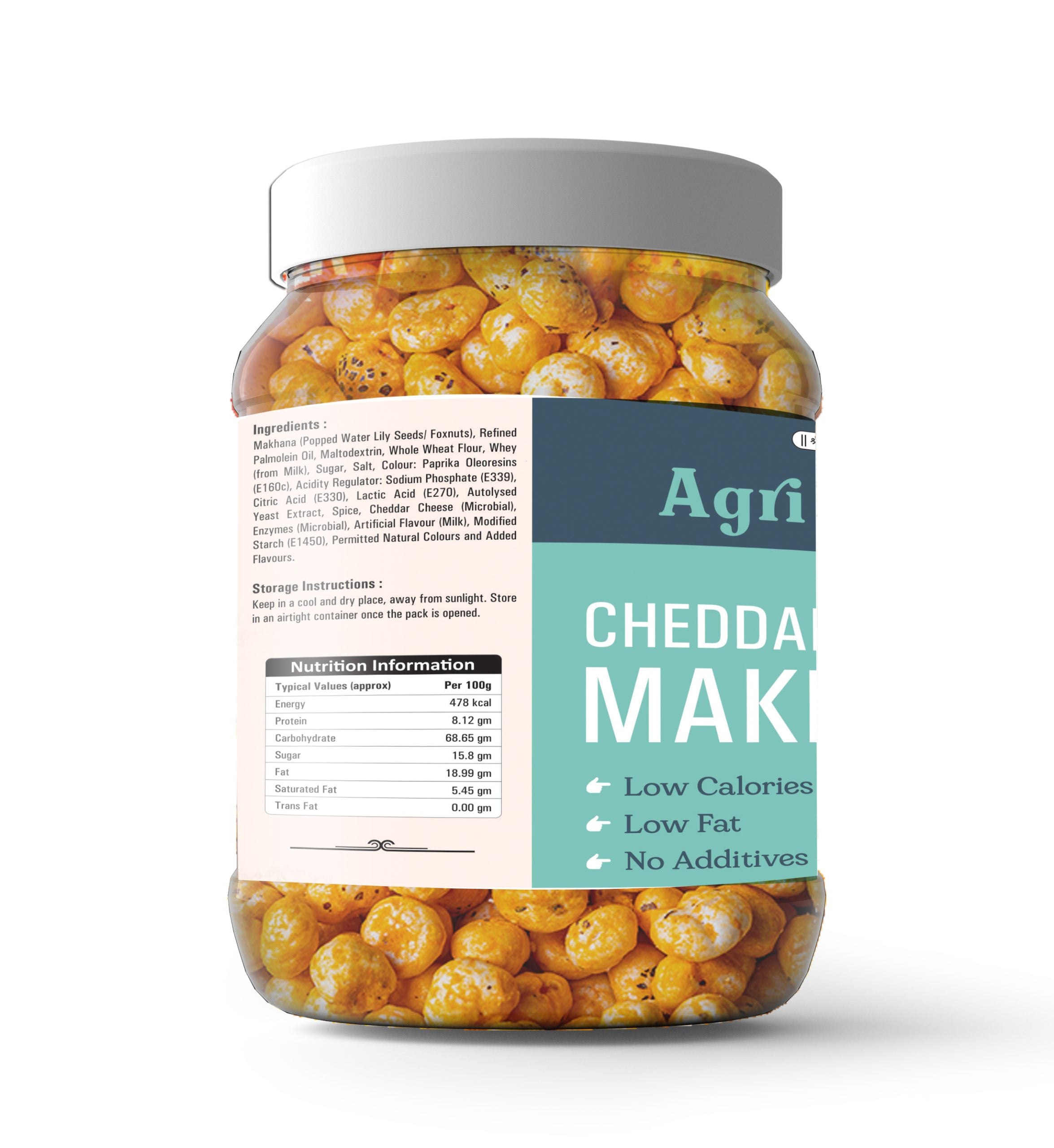 Cheddar Cheese Makhana Premium Quality 120 GM