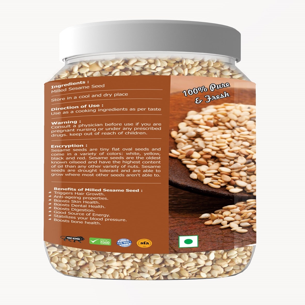 Natural Sesame (Til) Seed Premium Quality 500 GM