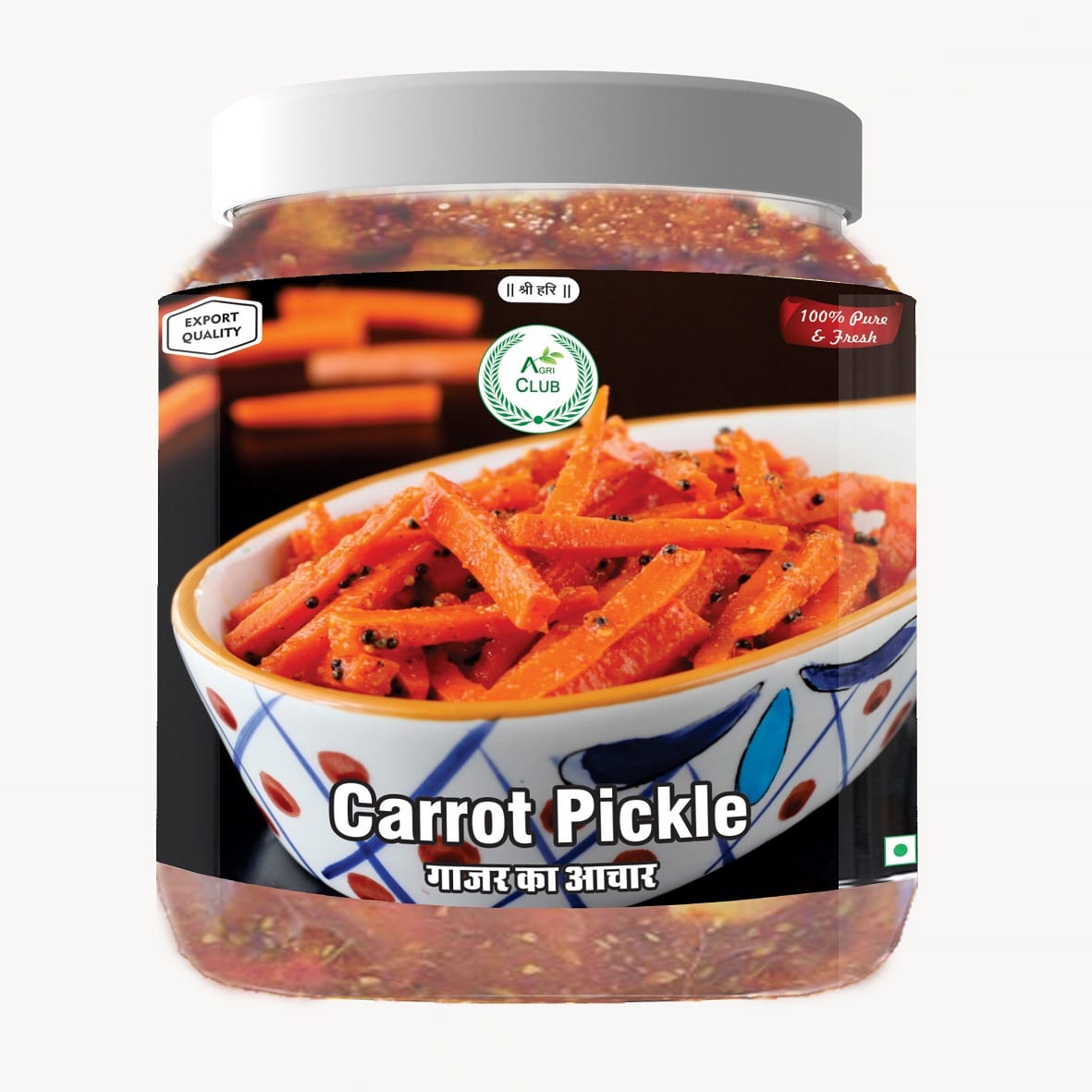 Carrot Pickle (Gajar Ka Achar)) Premium Quality 750 GM