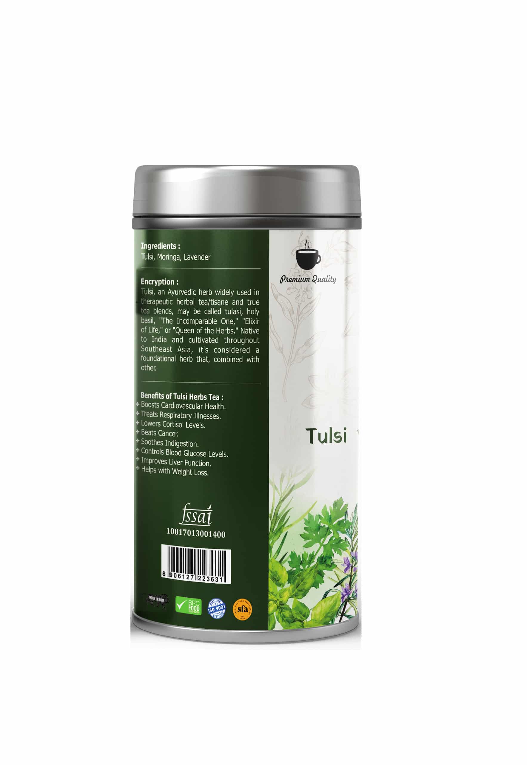 Herbs Tea Tulsi+ Moringa + Lavender 50 GM