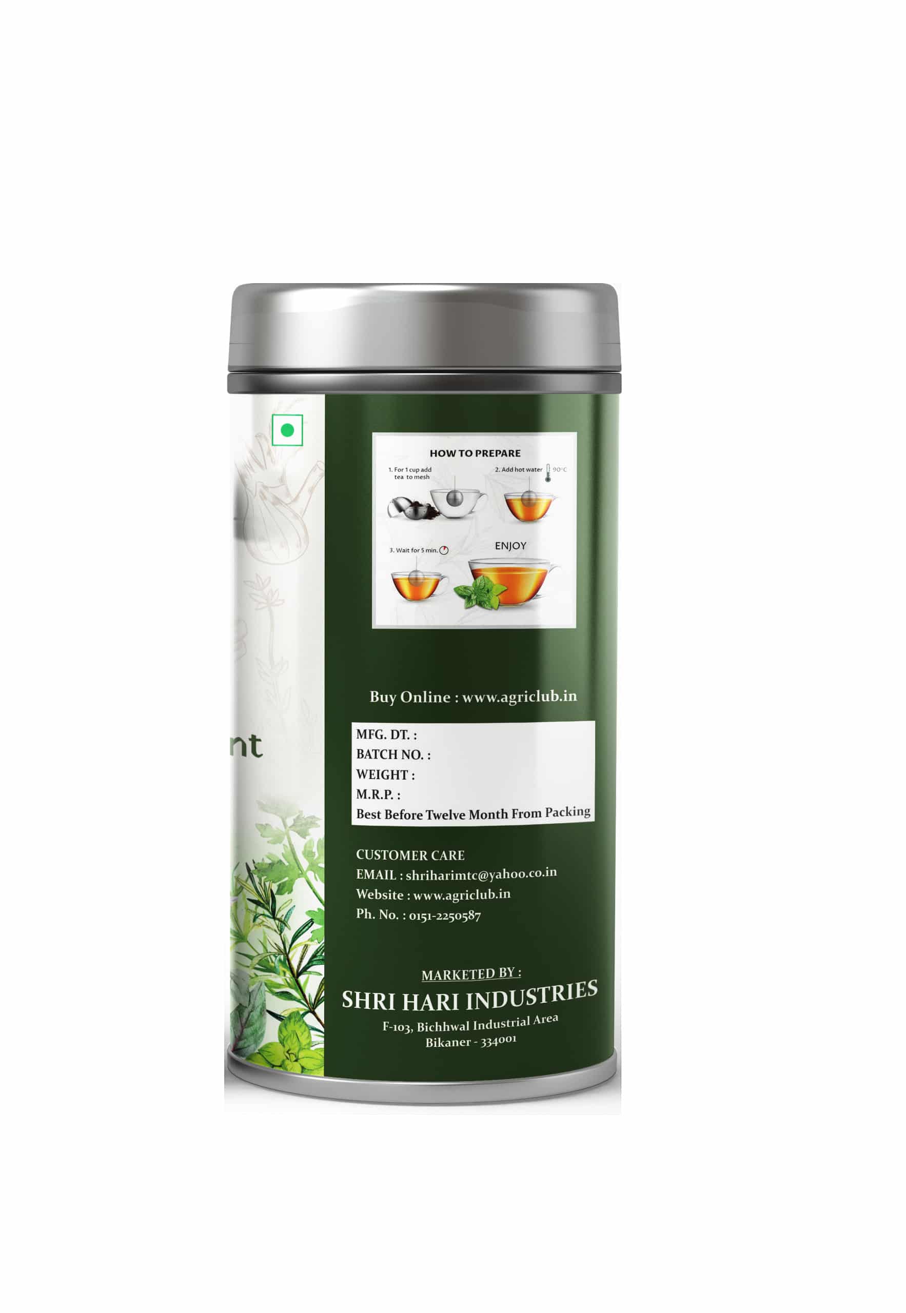Herbs Tea Tulsi+ Moringa + Spearmint 50 GM