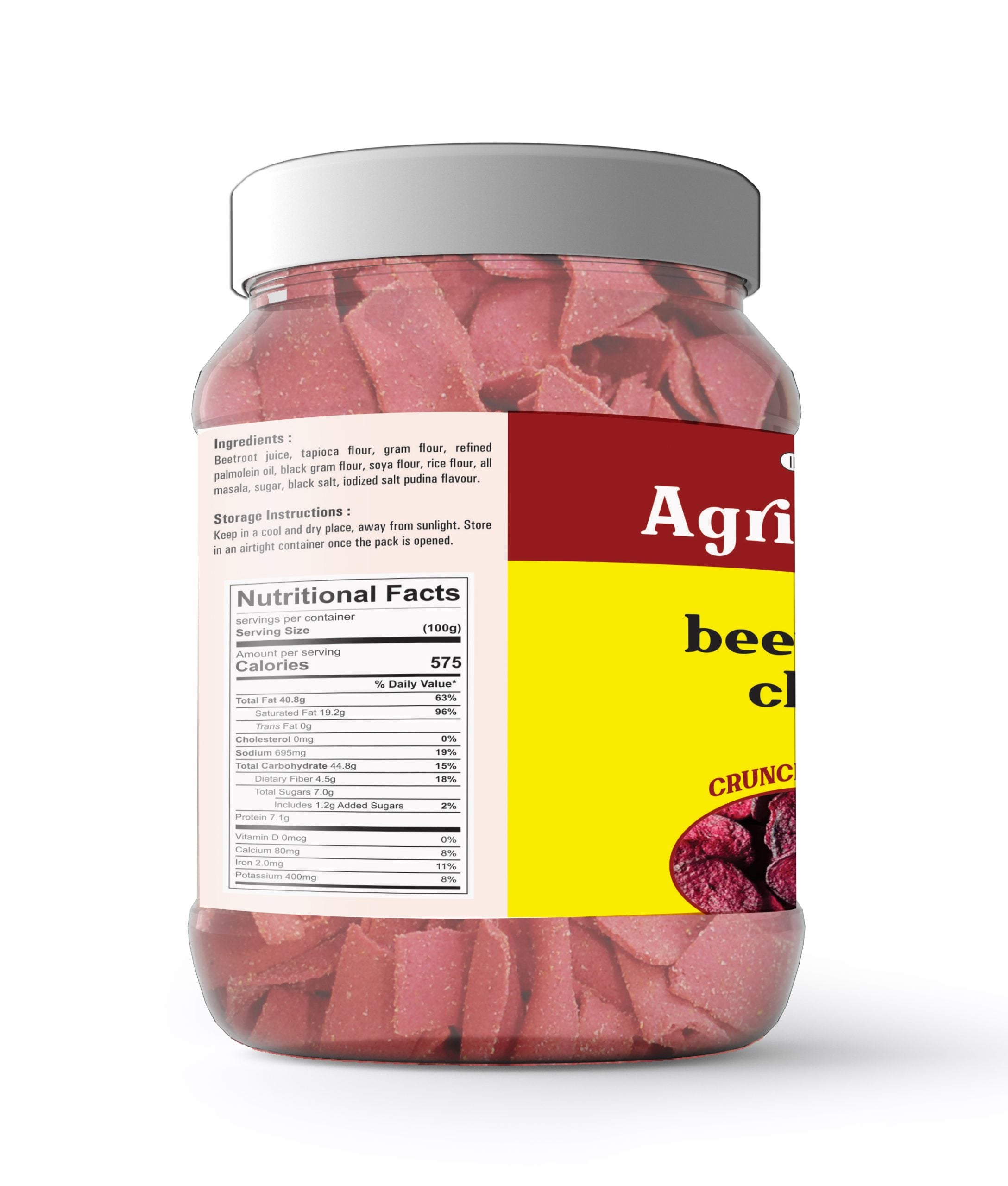 Roasted Beet Root Chips Premium Quality 200 GM
