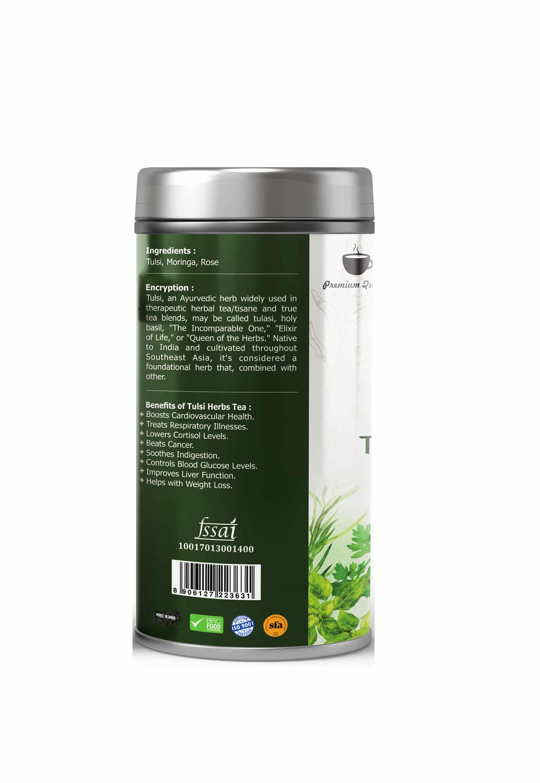 Herbs Tea Tulsi+ Moringa + Rose 50 GM