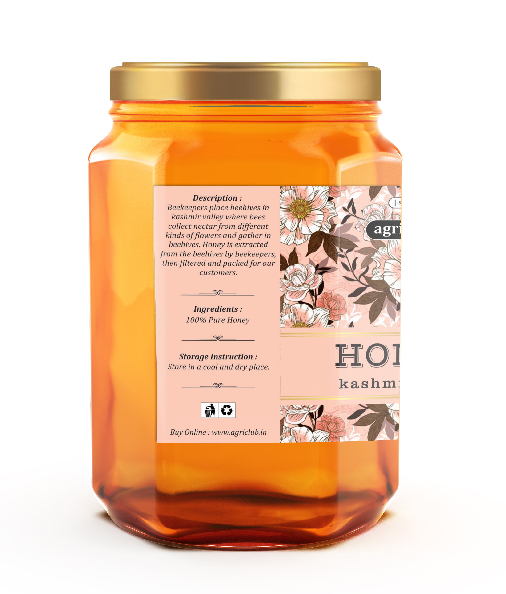 Kashmir Multy Honey 100% Pure 500 gm