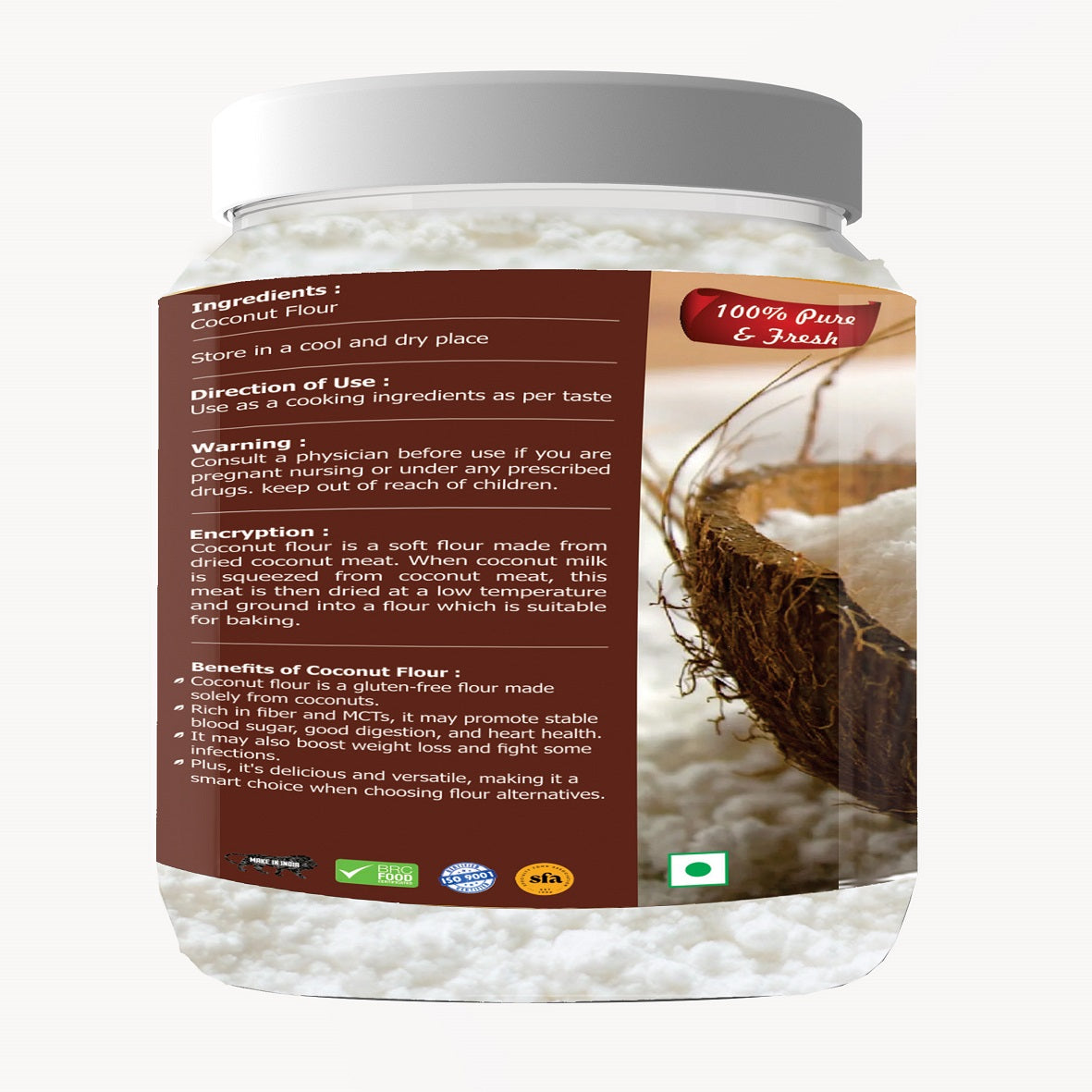 Coconut Flour Premium Quality 500GM