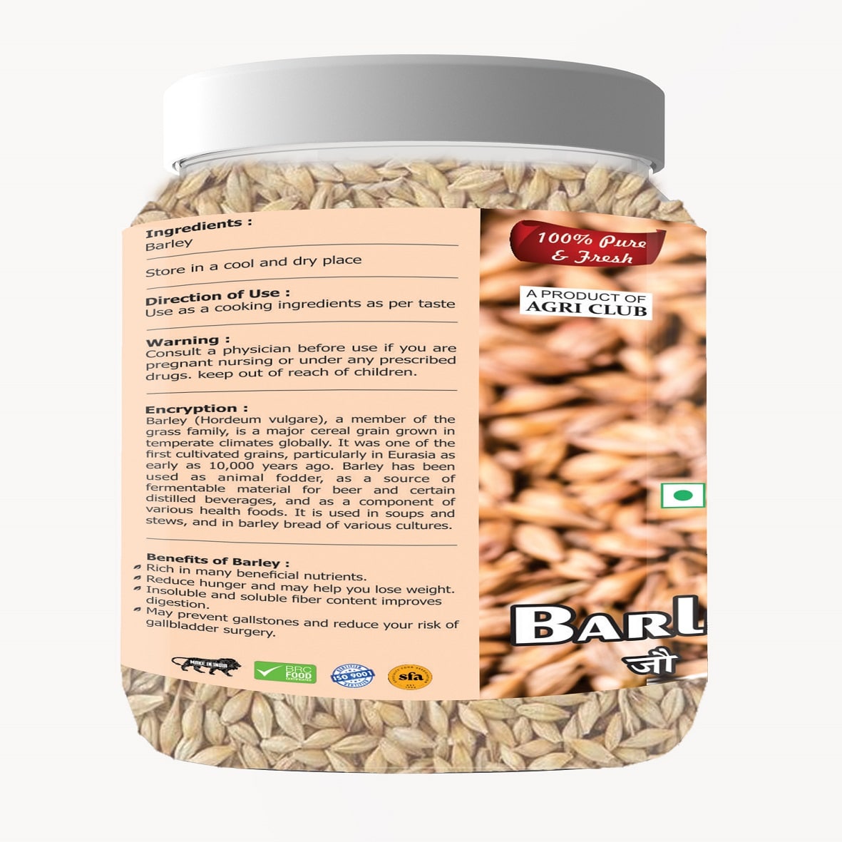 Barley Seeds Premium Quality 500 GM