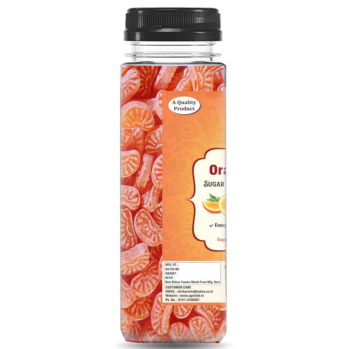 Orange Candy (Orange Flavored) 120 Gm (Pack Of 2)