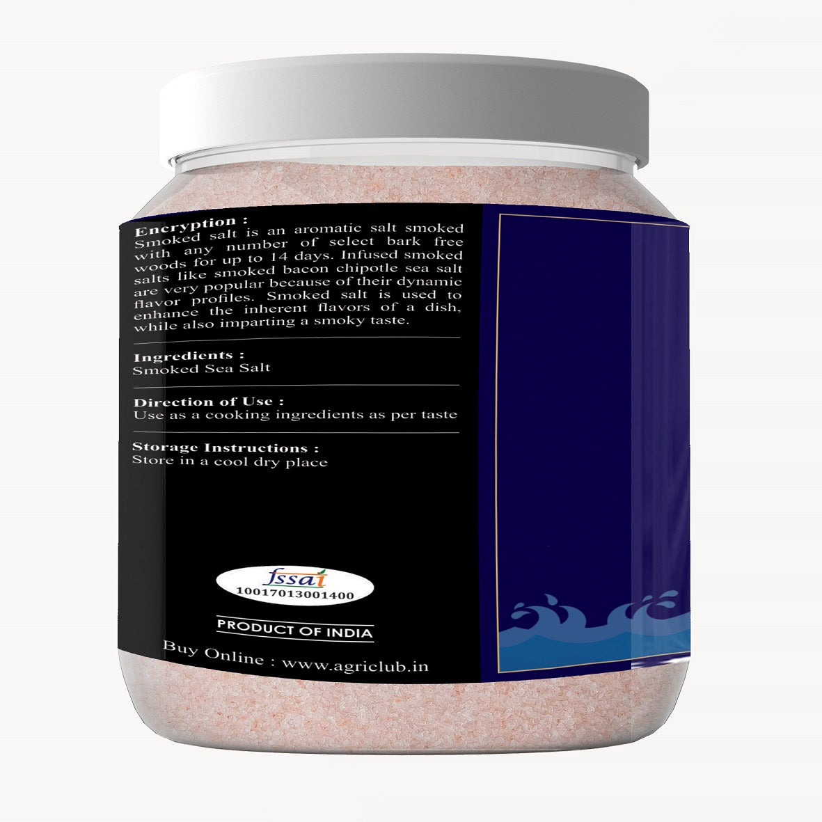 Smoked Sea Salt Premium Quality 500 GM