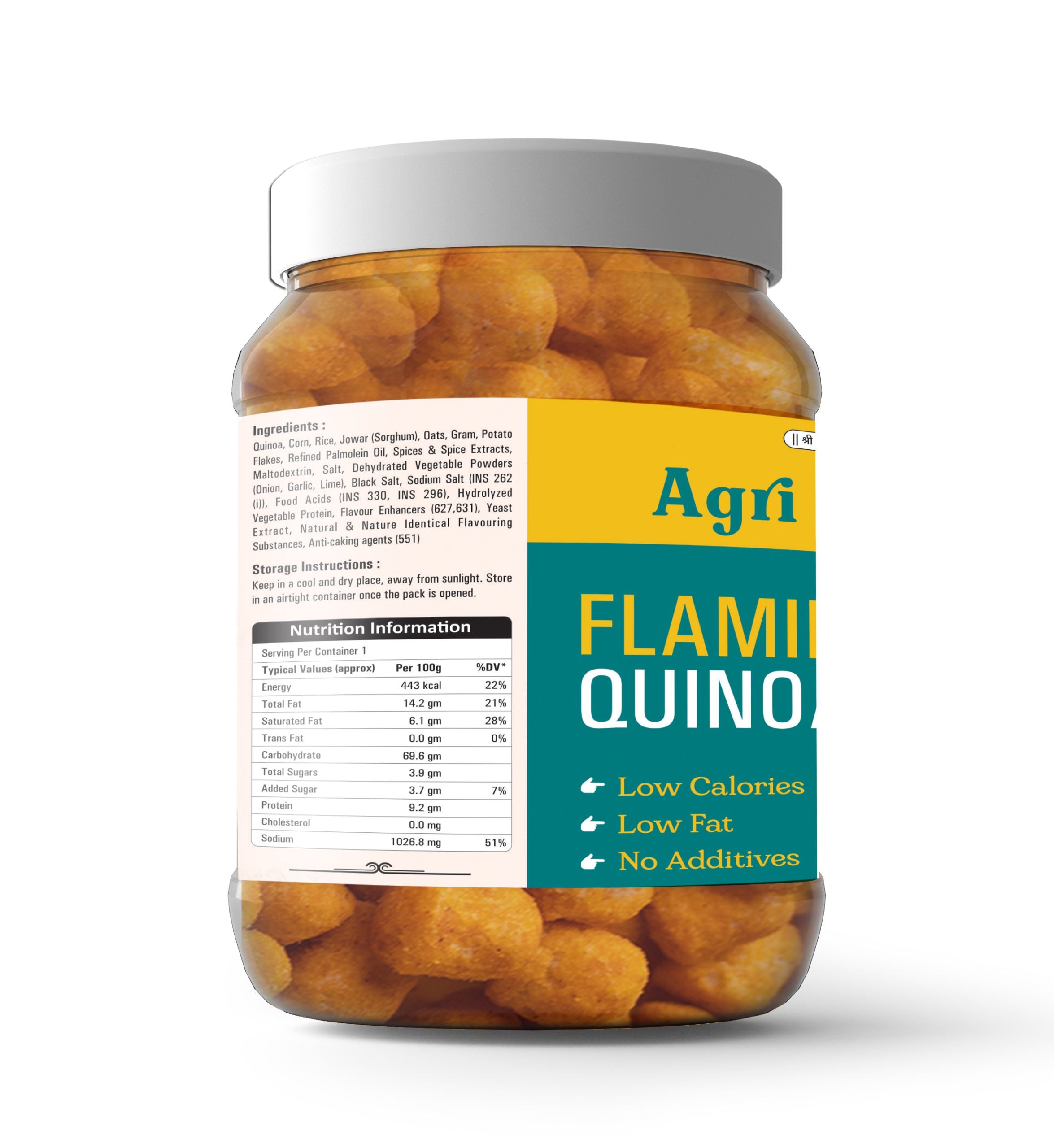 Flamin'Hot Quinoa Puff Premium Quality 150 GM (Pack Of 2)