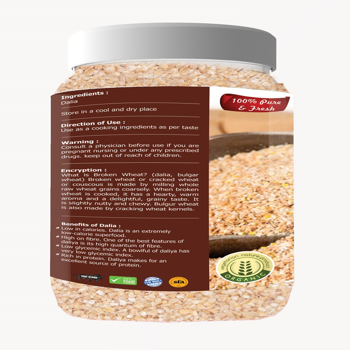 Cracked Wheat (Daliya) Premium Quality 750 GM