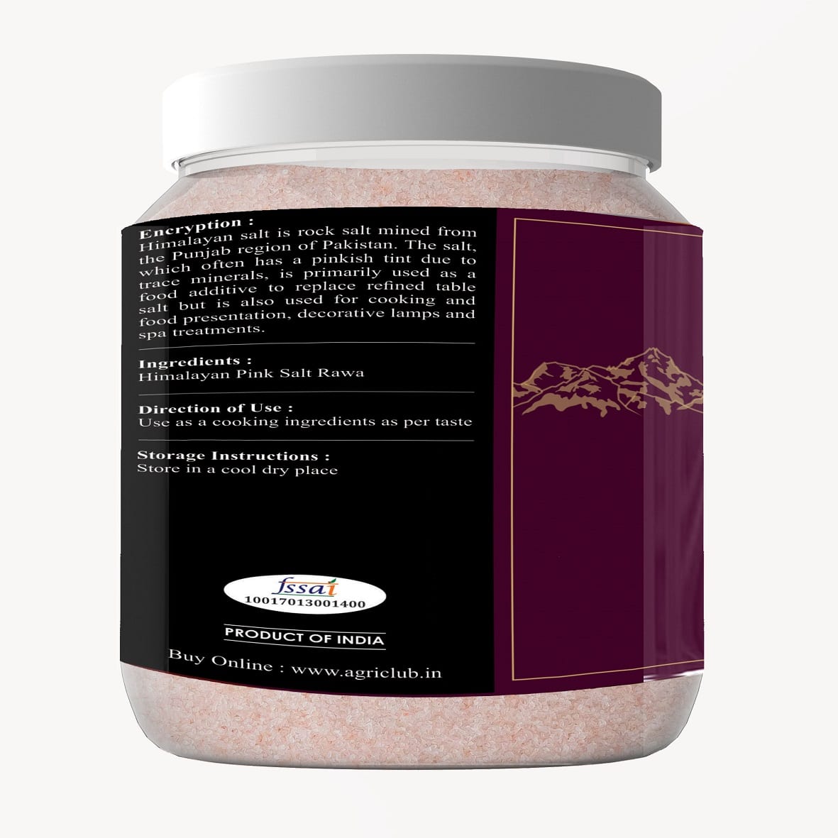 Himalayan Pink Salt Rawa 1Kg Premium Quality