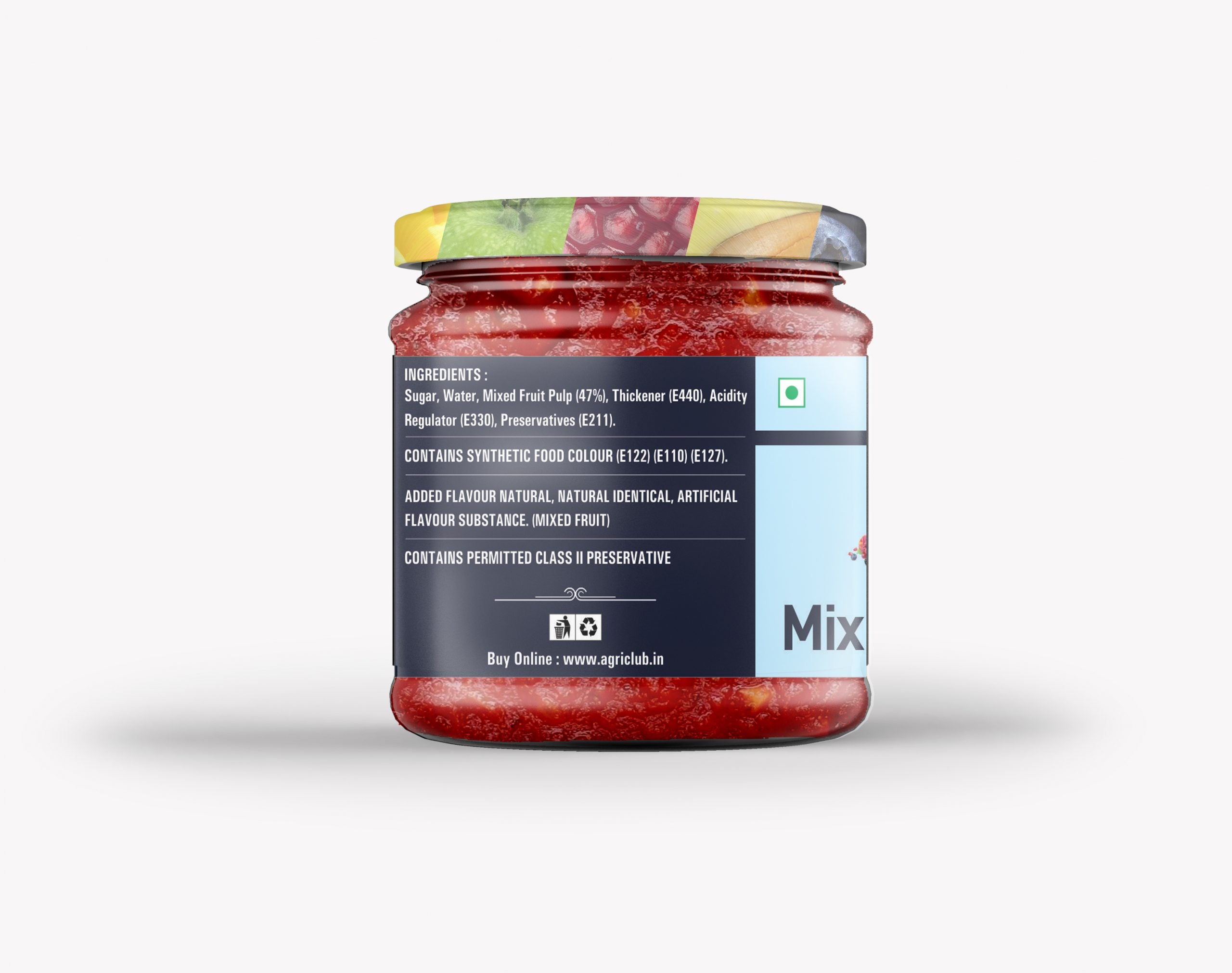 Mix Fruits Jam Premium Quality 200 GM Pack Of 2