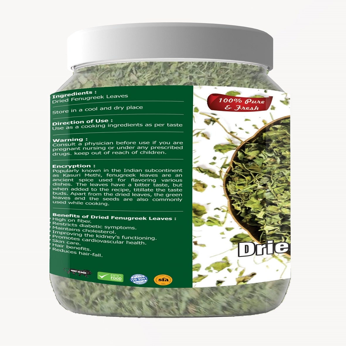 Dry Fenugreek Leaves (Pana Methi) Premium Quality 100gm