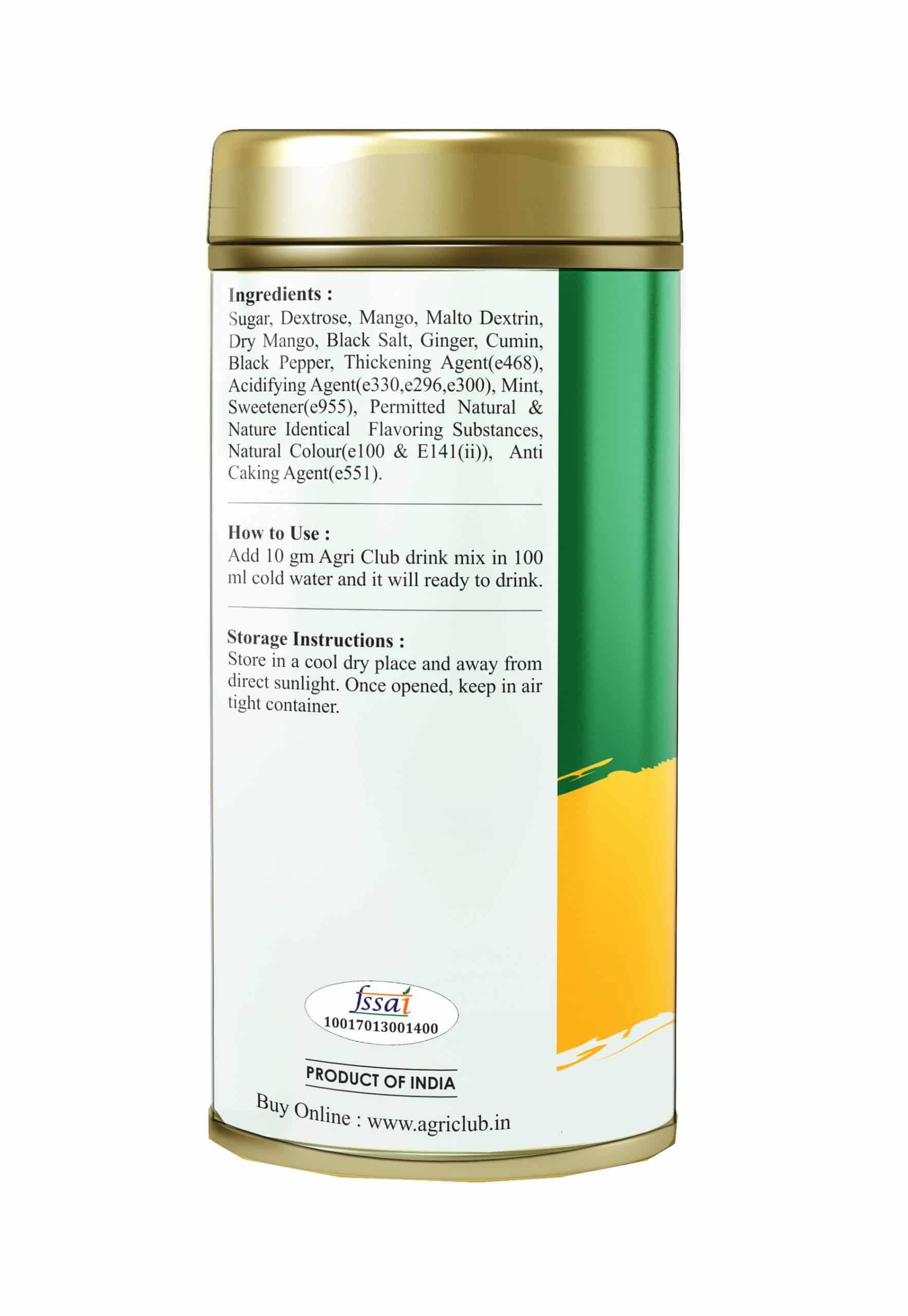 Instant Green Mango Drink Powder Premium Quality 250 GM