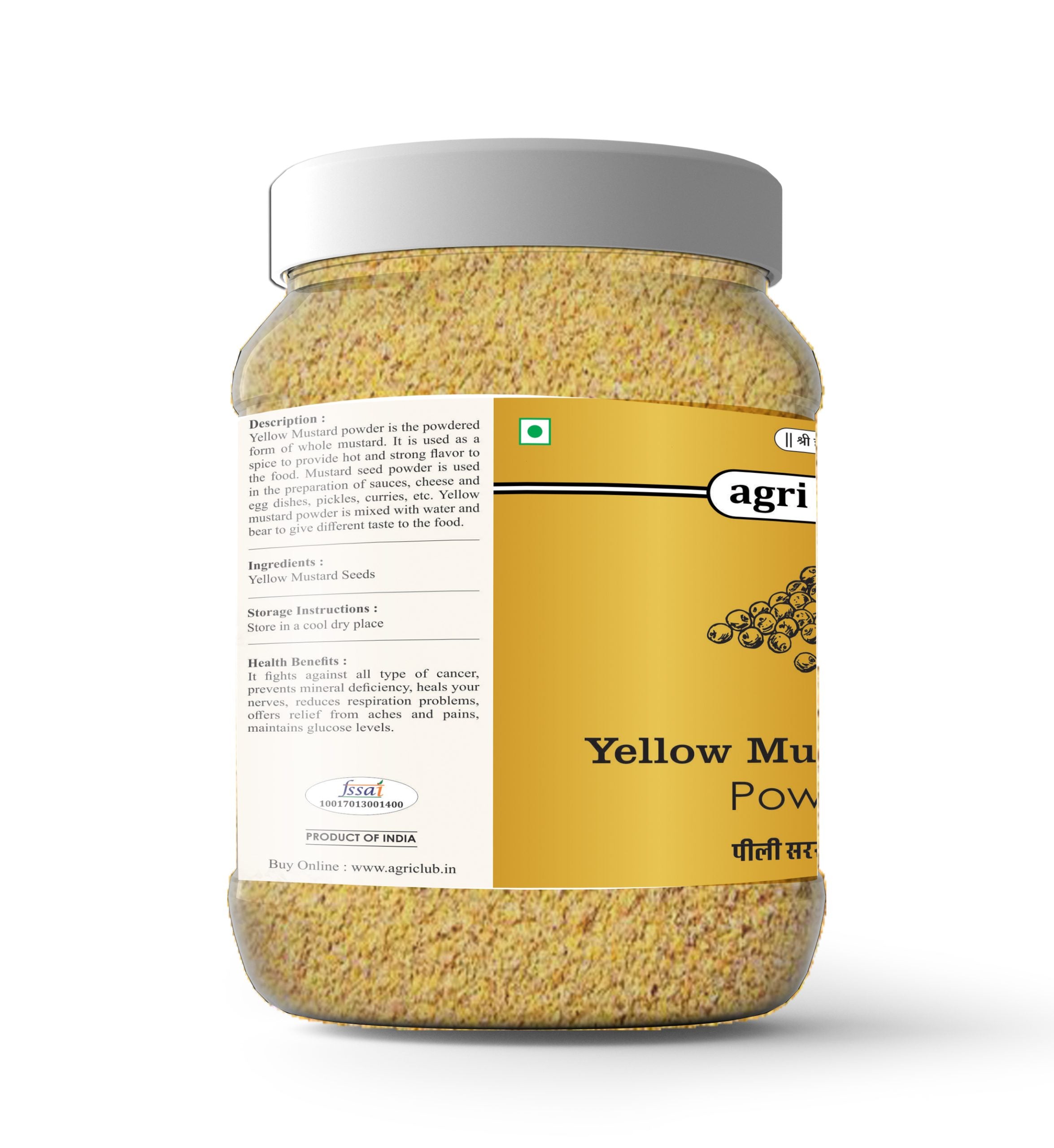 Yellow Mustard Powder Premium Quality 400 GM