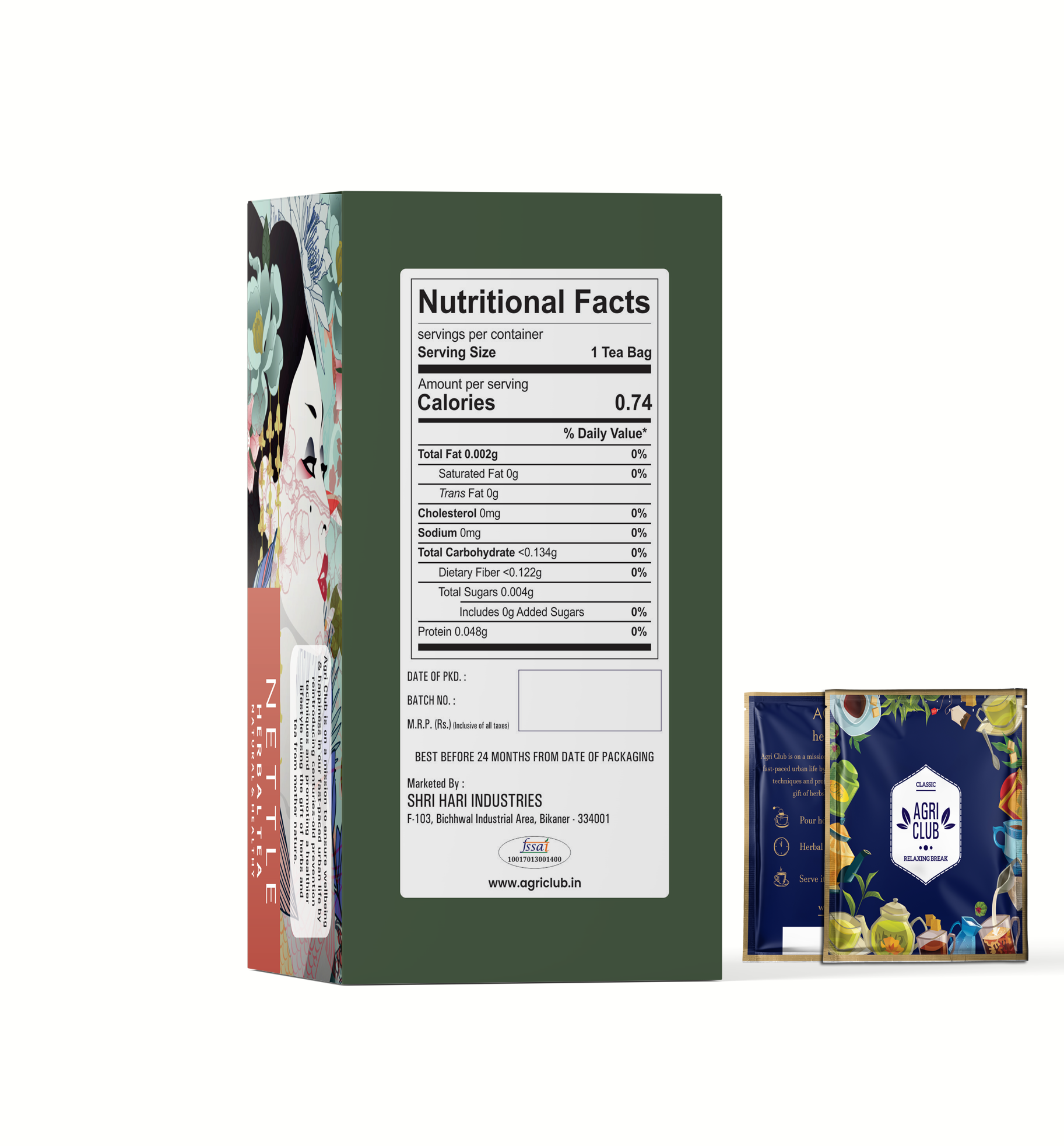 Nettel Herbal Infusion Tea Premium Quality 20 Sachets