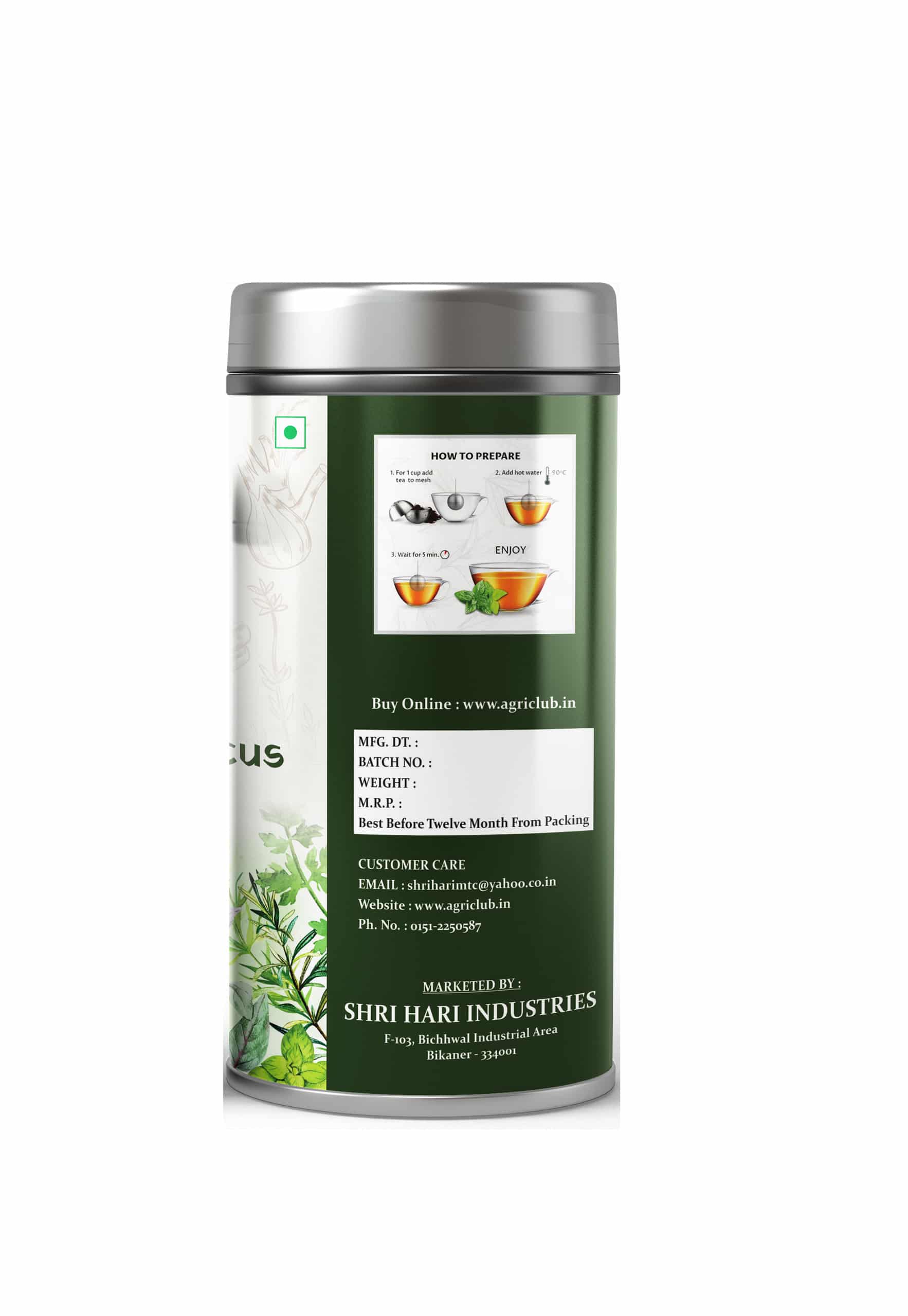 Herbs Tea Tulsi+ Moringa + Hibiscus 50 GM
