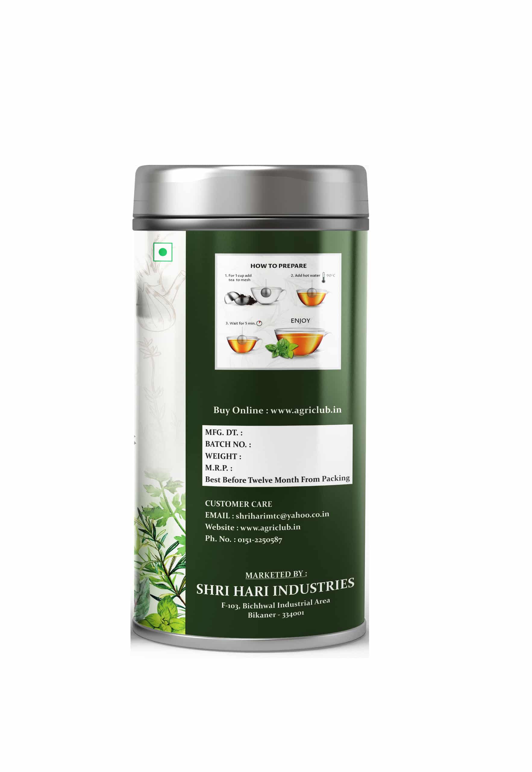 Herbs Tea Tulsi+ Moringa + Rose 50 GM