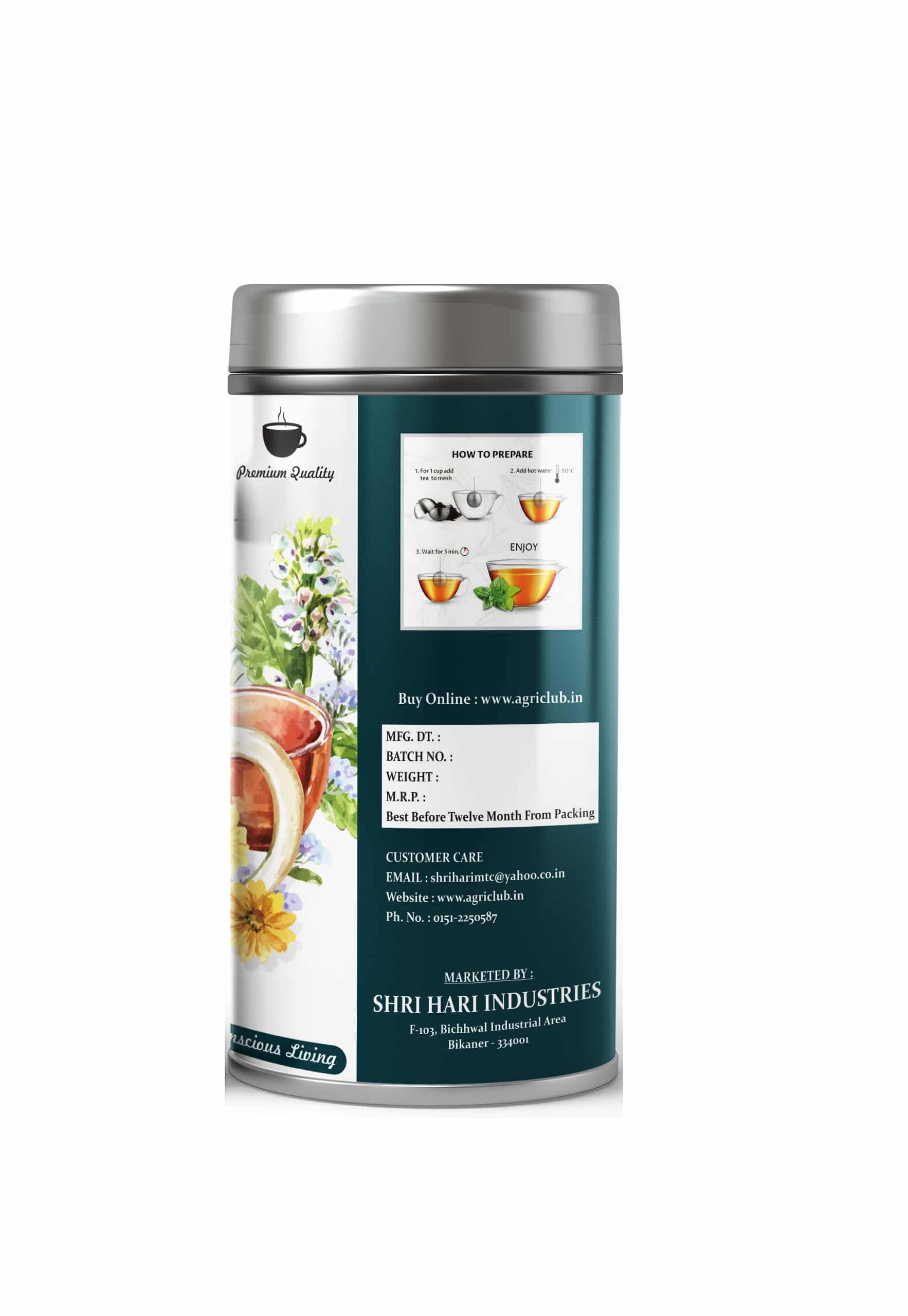 Herbs Tea Moringa + Nettle + Lemongrass 50 GM