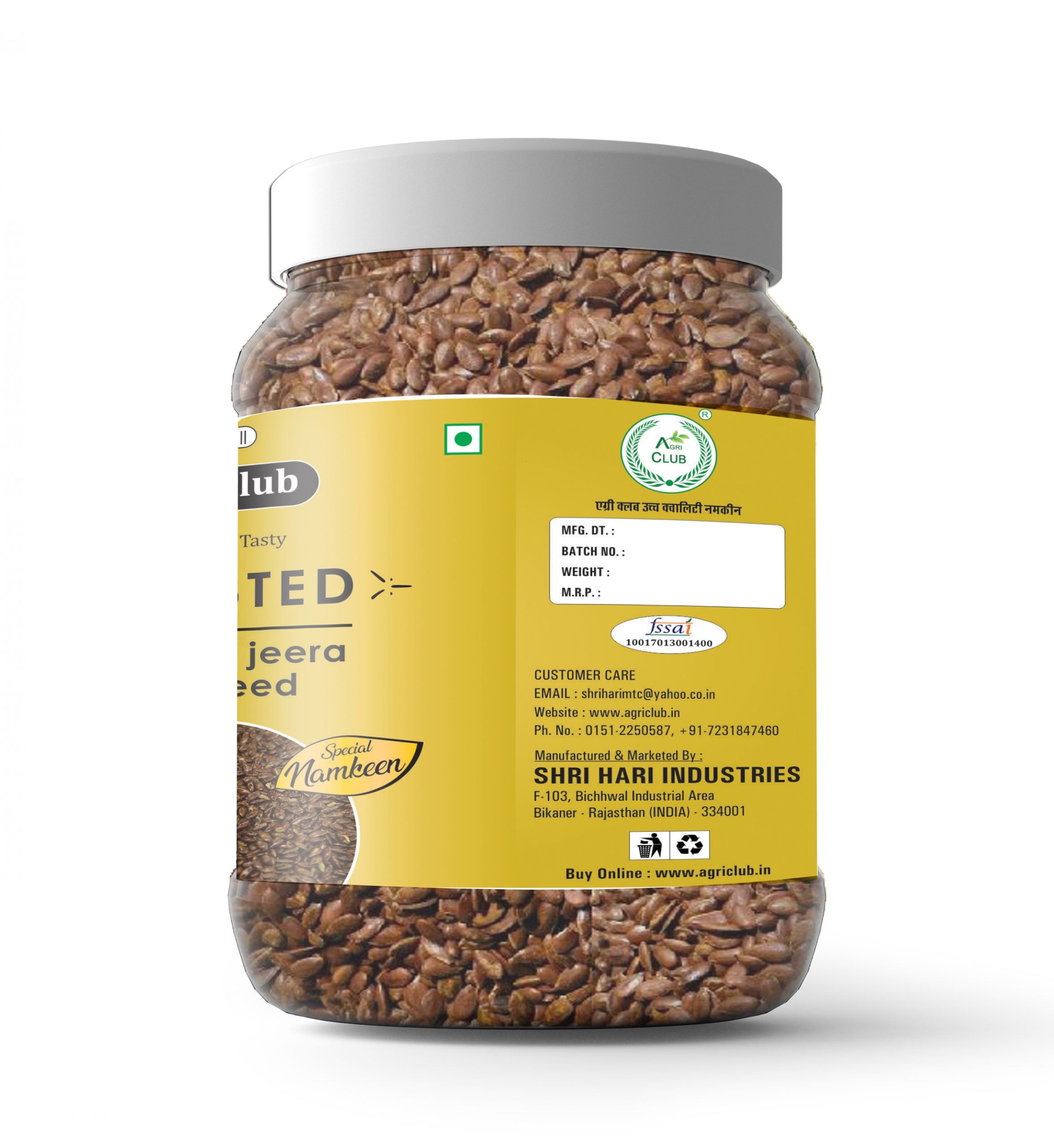 Roasted Ajwain jeera flax seed  Premium Quality 250 GM