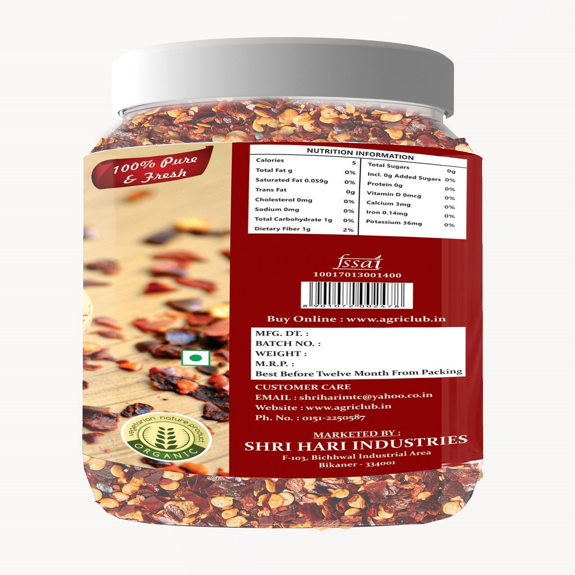 Red Chilli Flakes 100% Premium Quality