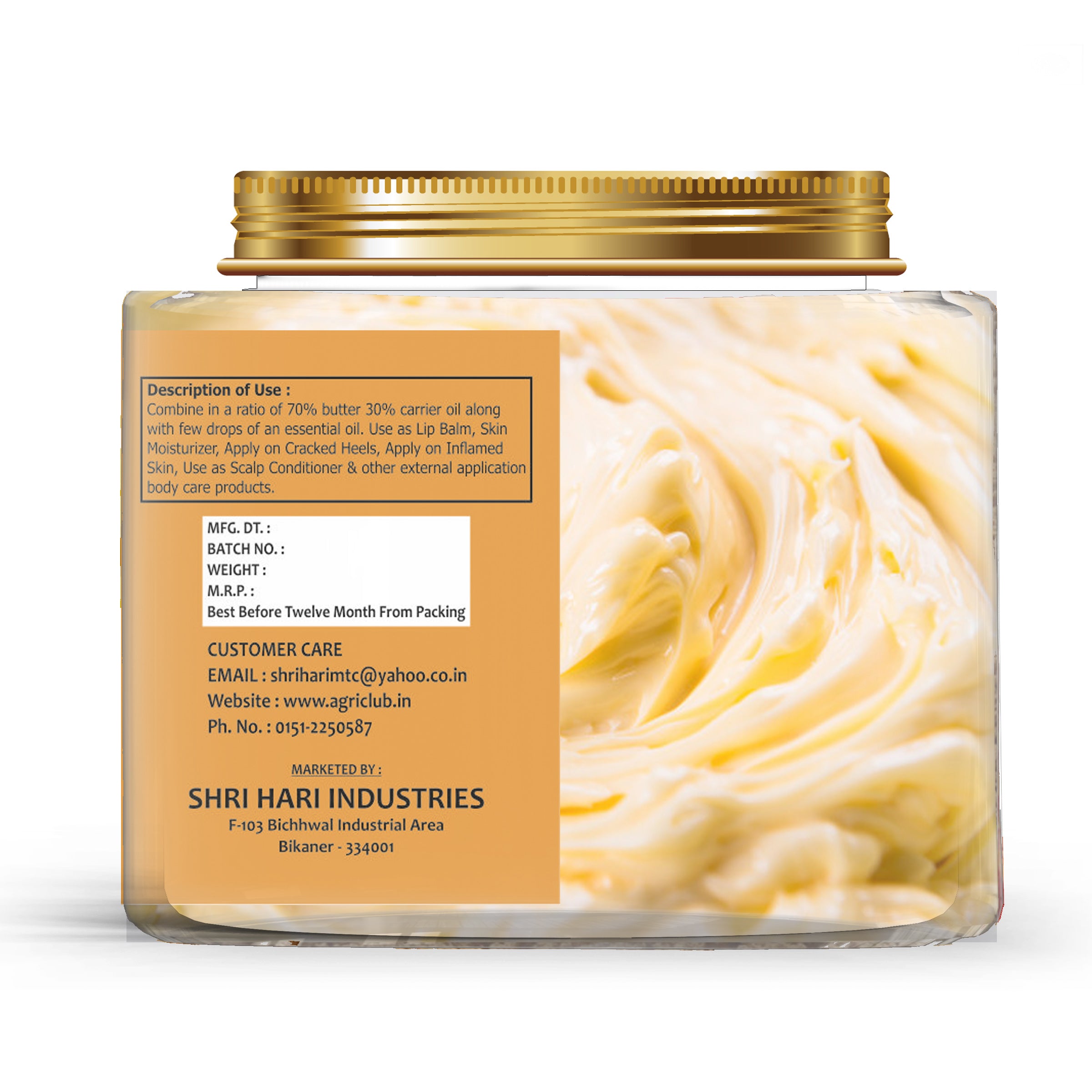 Raw Unrefined Shea Butter Premium Quality 250gm
