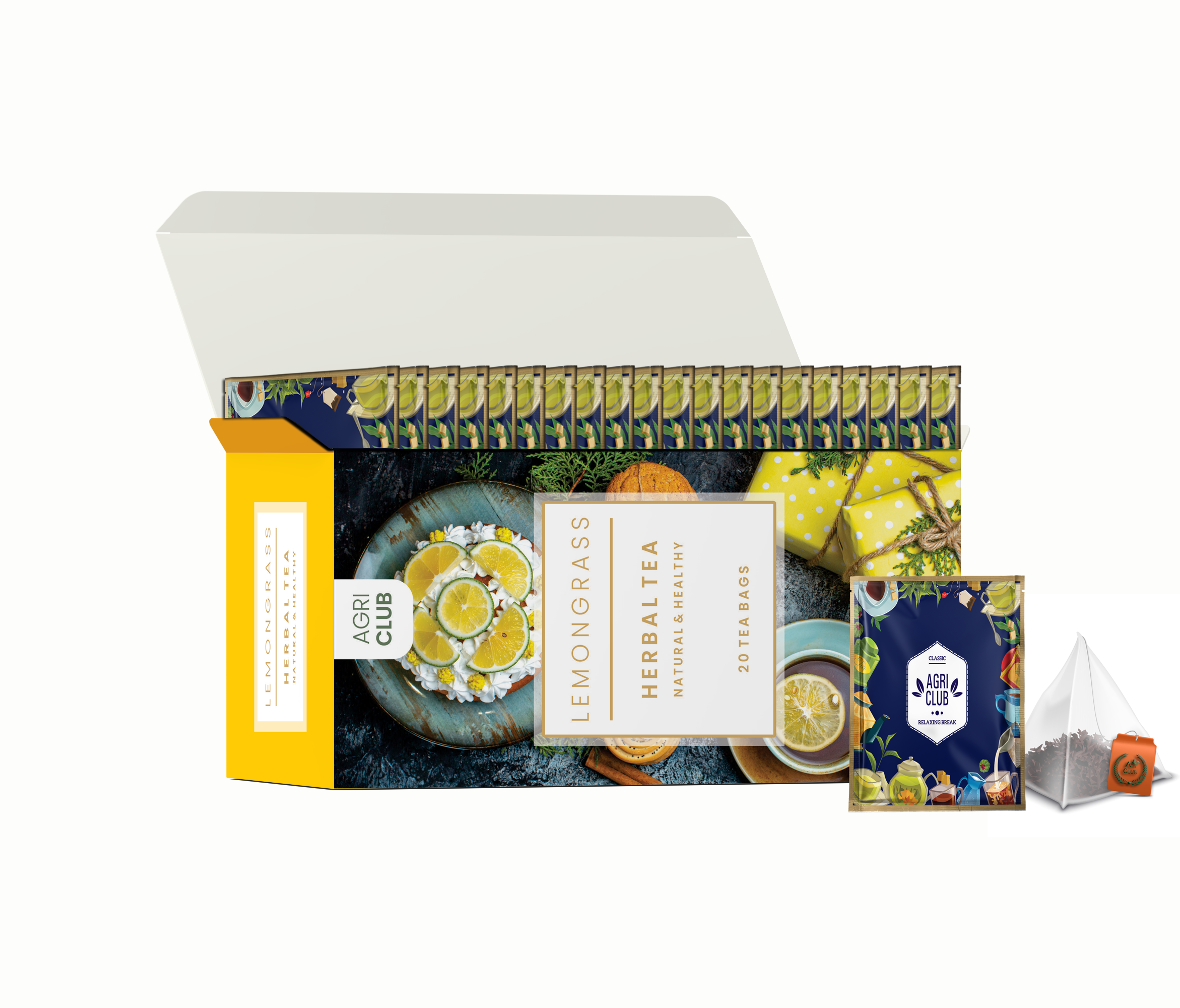 Lemongrass Tea Herbal Infusion Tea Premium Quality 20 Sachets