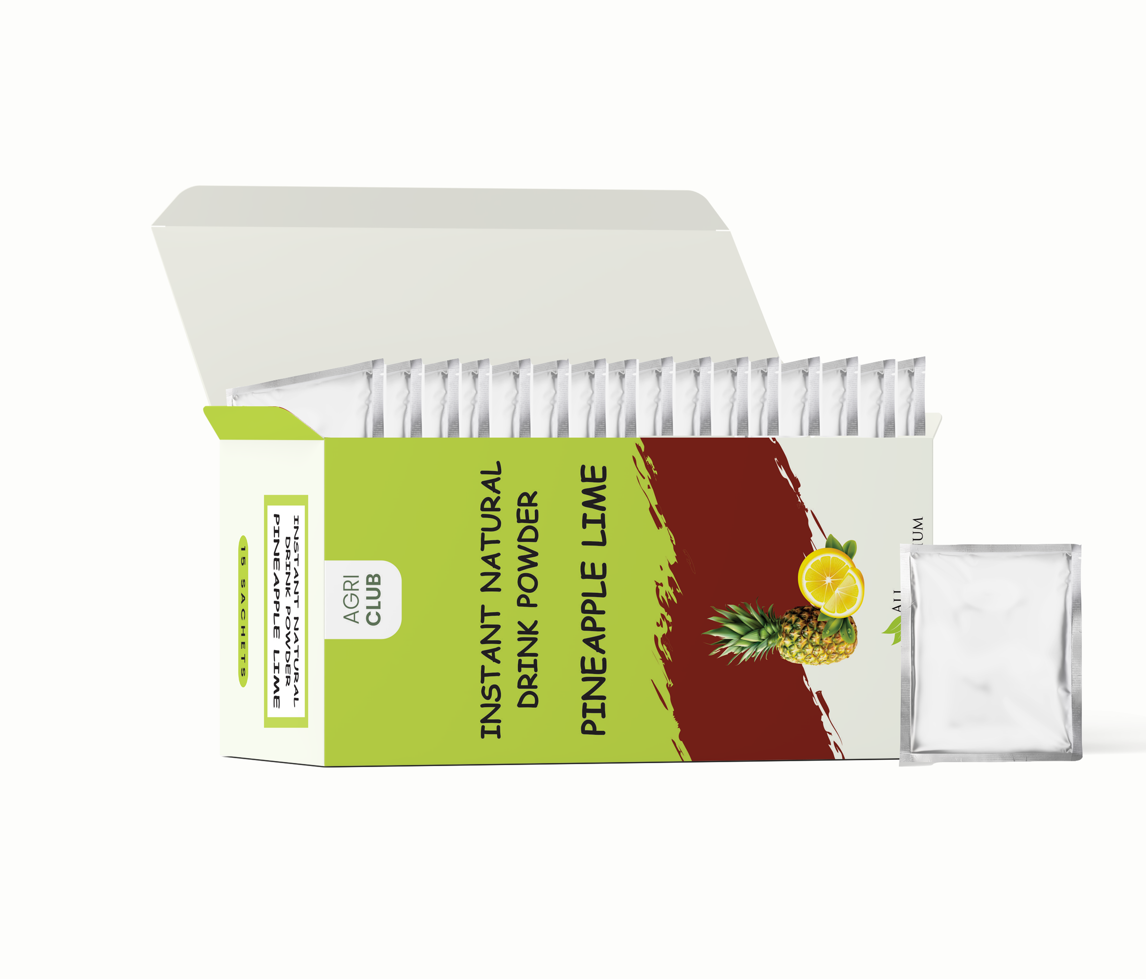 Instant Pineapple lime Drink Powder Premium Quality 15 Sachets