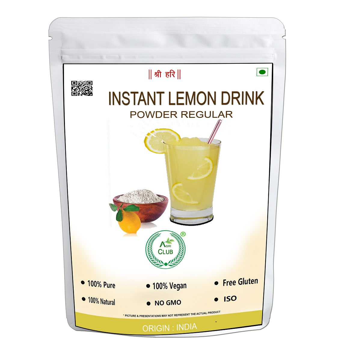 Instant Lemon Drink Powder Regular Premium Quality 200 GM
